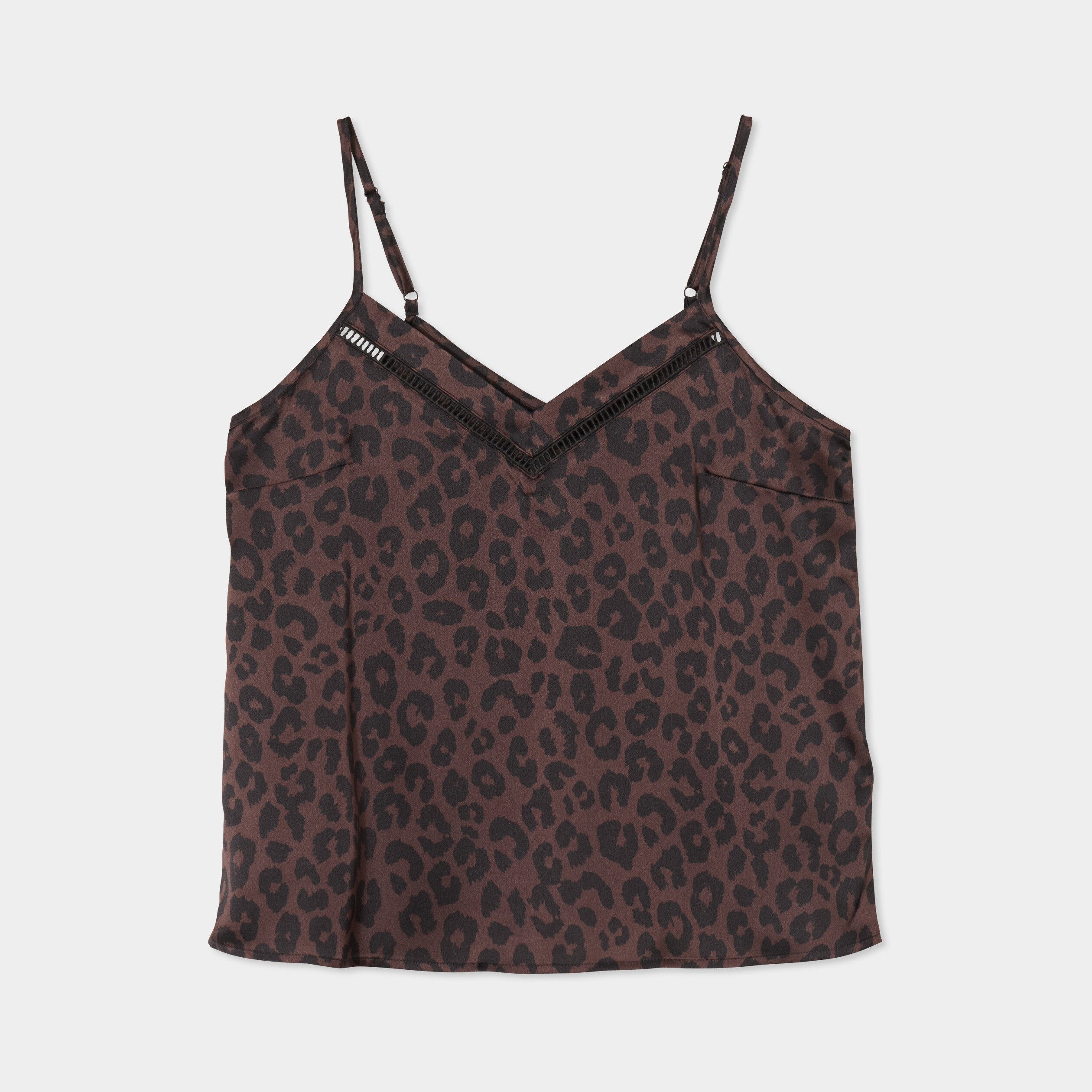 caraco effet satin marron fonce femme Caraco effet satin marron foncé femme
