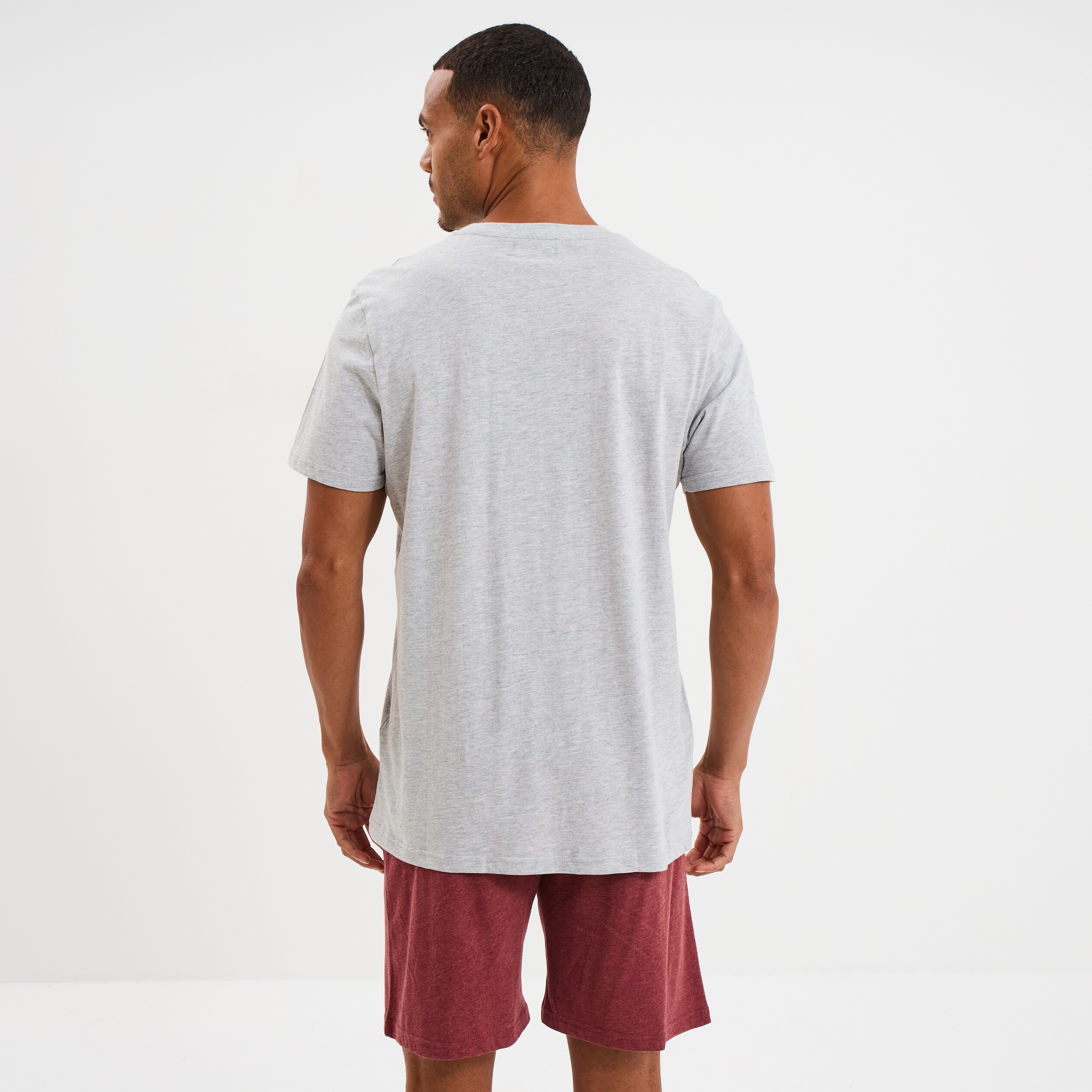 ensemble pyjama short et t shirt gris clair homme Ensemble pyjama short et t-shirt gris clair homme