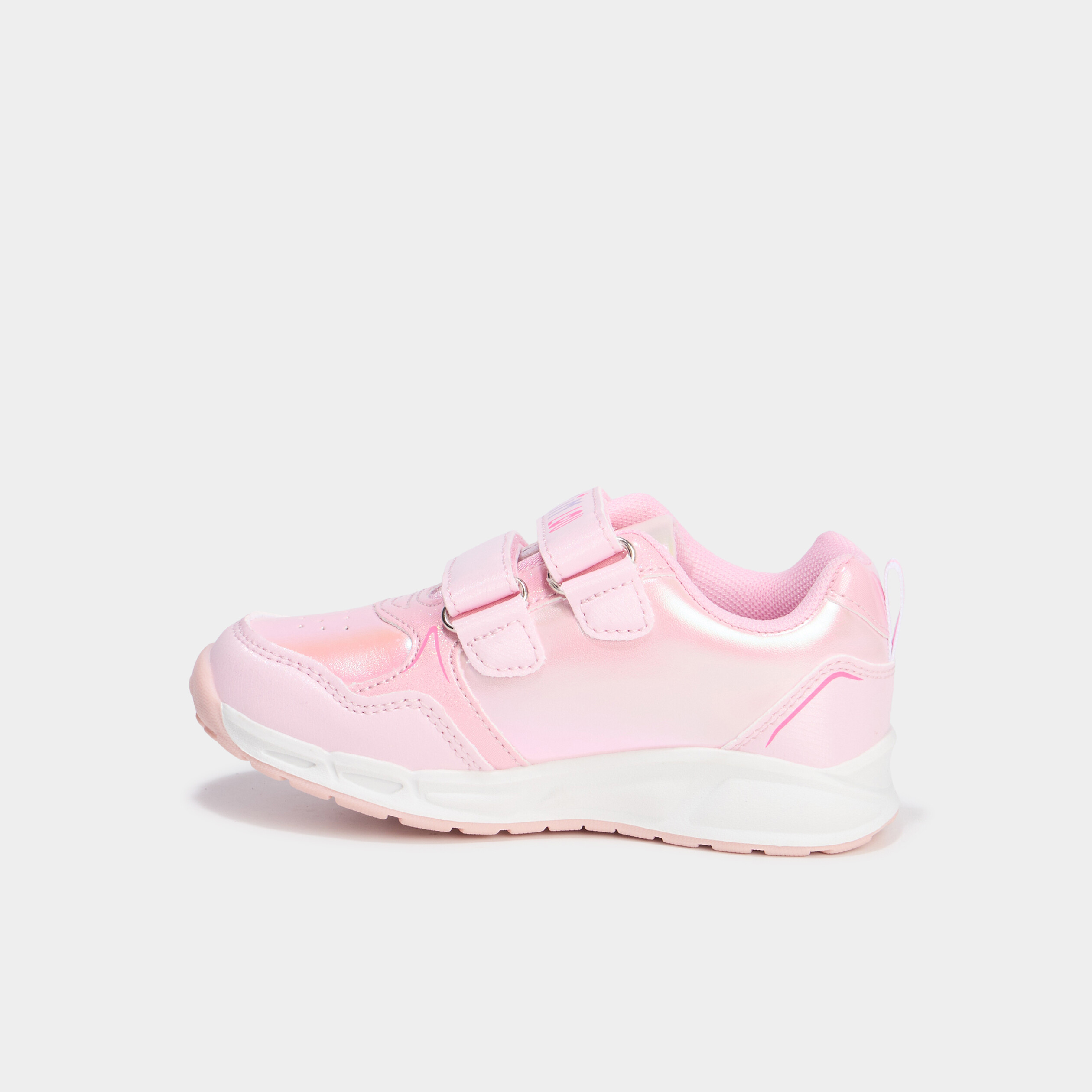 Baskets running lumineuses rose fille