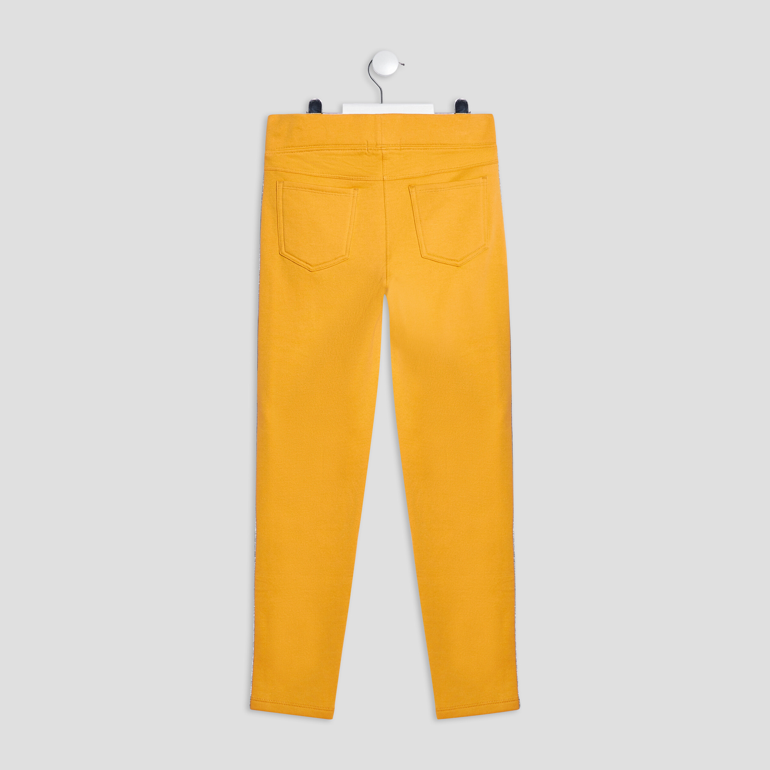 tregging avec bandes jaune moutarde fille Tregging avec bandes jaune moutarde fille