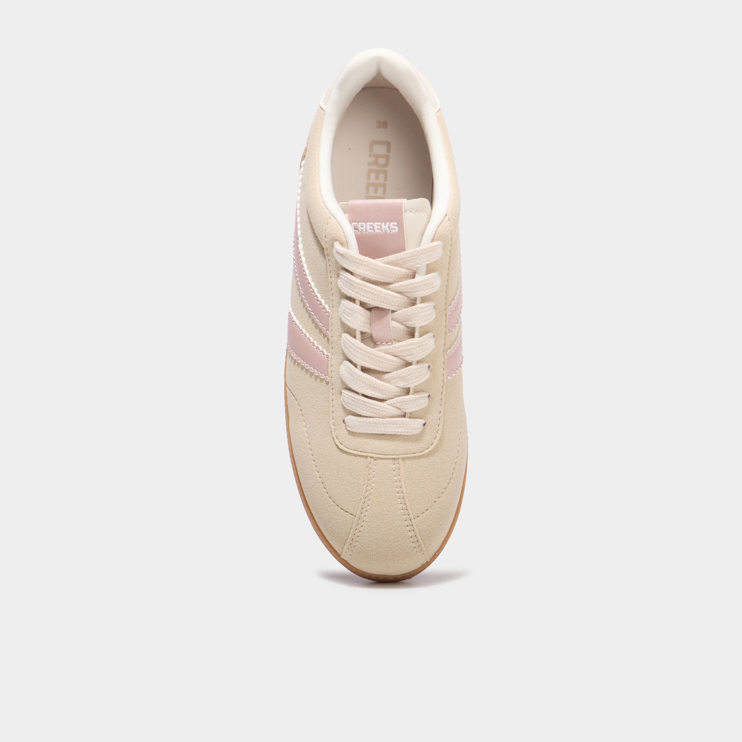 Tennis basses &agrave; lacets sable femme