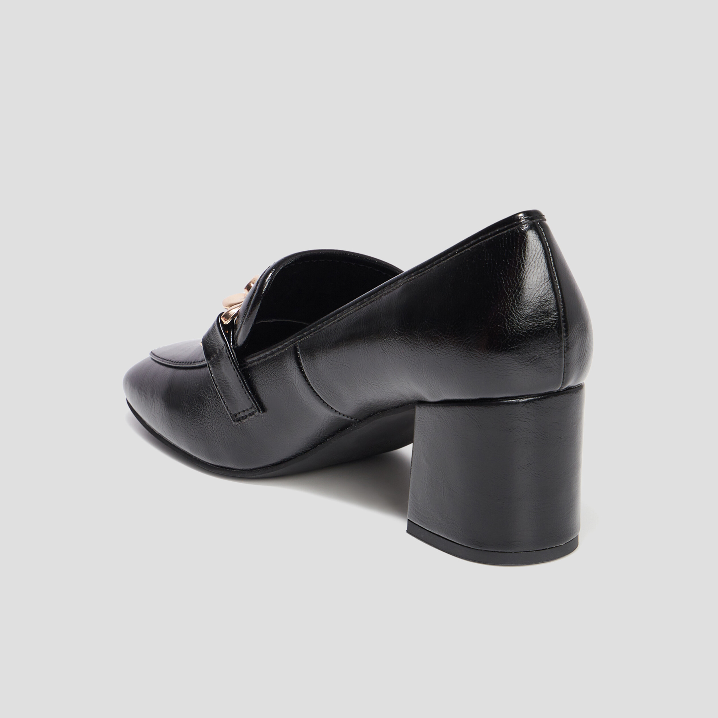 loafers a talons details chaines liberto noir femme Loafers à talons détails chaînes Liberto noir femme