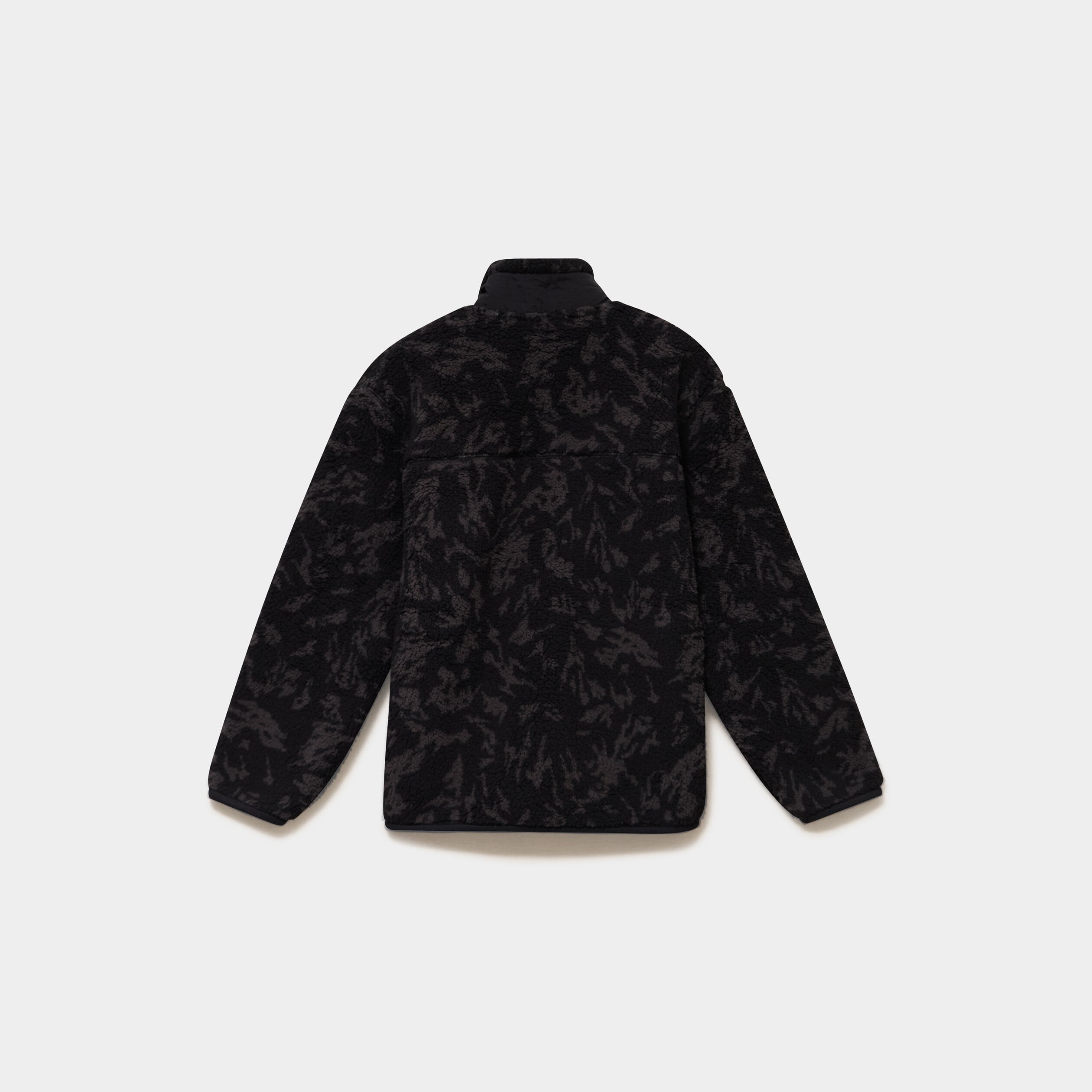 Gilet polaire zipp&eacute; col montant noir gar&ccedil;on