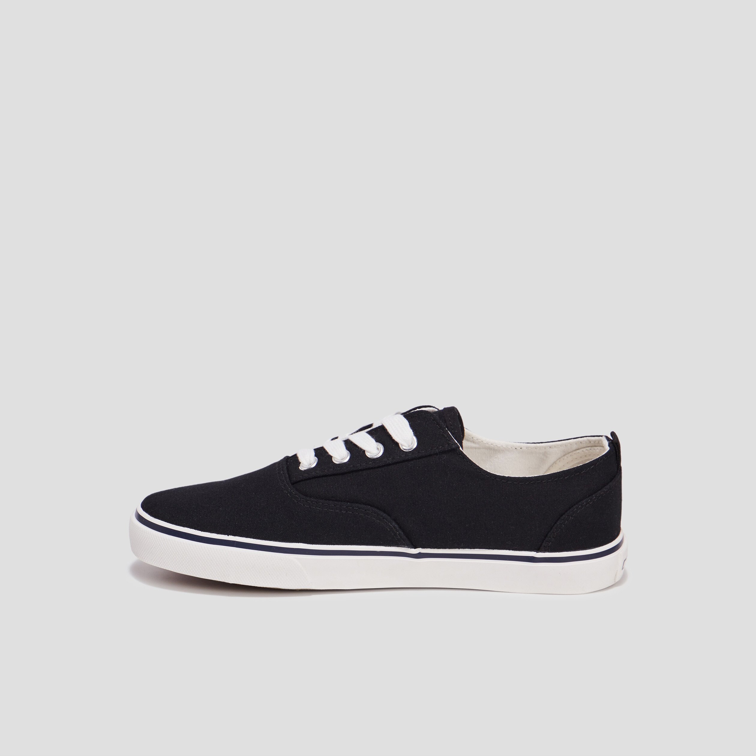 tennis en toile a lacets creeks noir femme Tennis en toile à lacets Creeks noir femme
