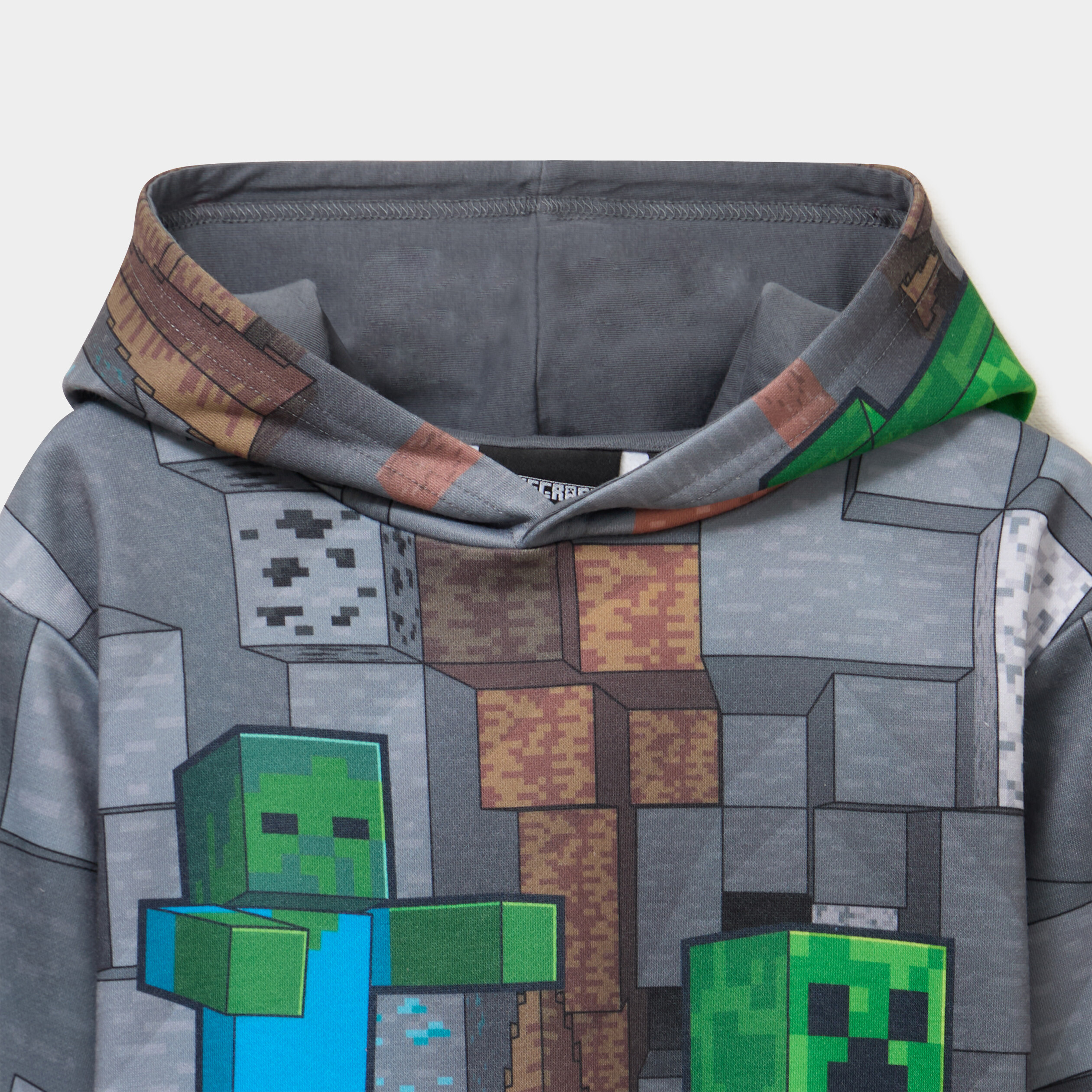 Sweat hoodie &agrave; capuche Minecraft multicolore gar&ccedil;on