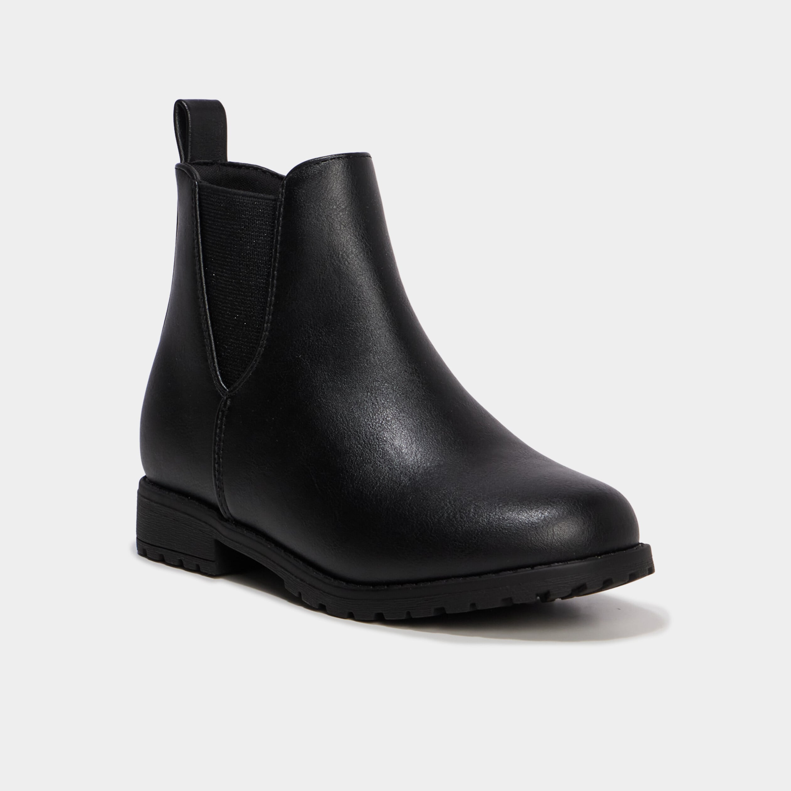 Boots chelsea zipp&eacute;es noir fille