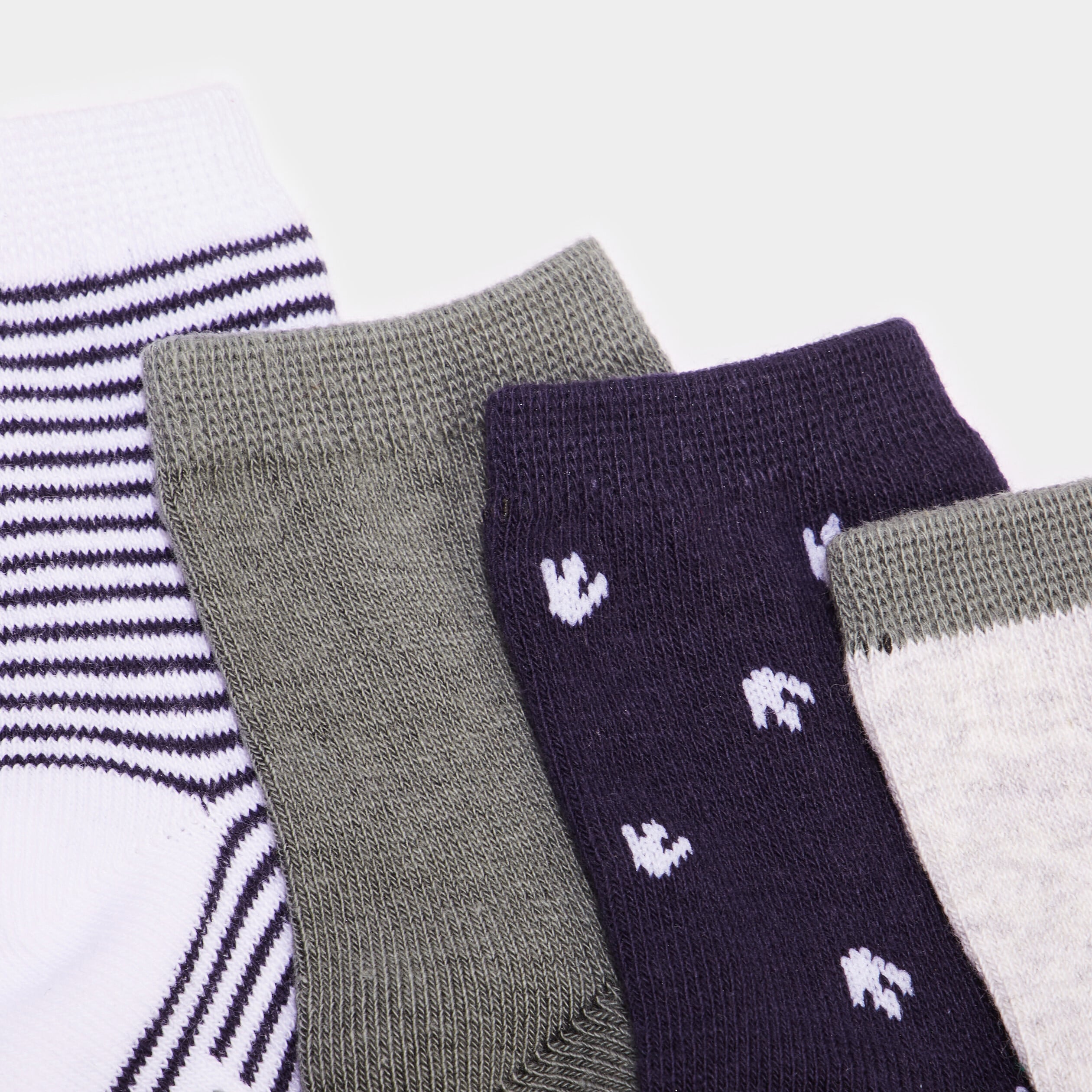 Lot 5 paires chaussettes coton multicolore b&eacute;b&eacute; gar&ccedil;on