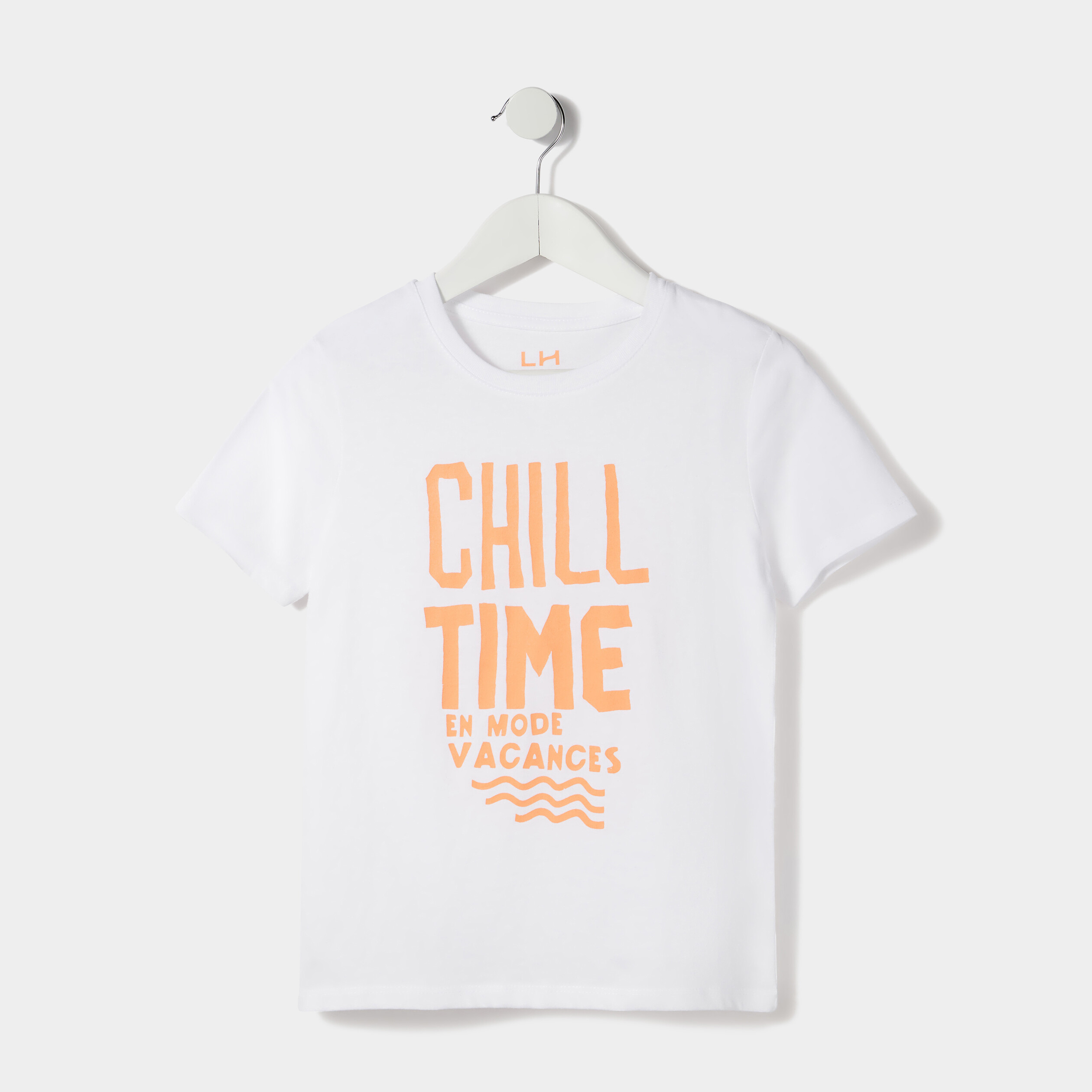 t shirt manches courtes blanc garcon T-shirt manches courtes blanc garçon