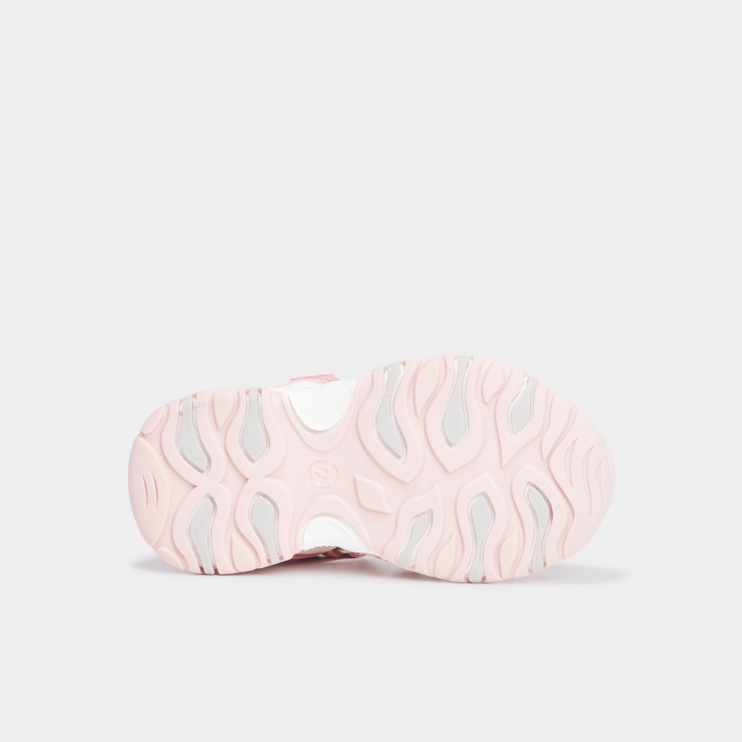 Sandales &agrave; scratchs et &eacute;lastiques rose b&eacute;b&eacute; fille