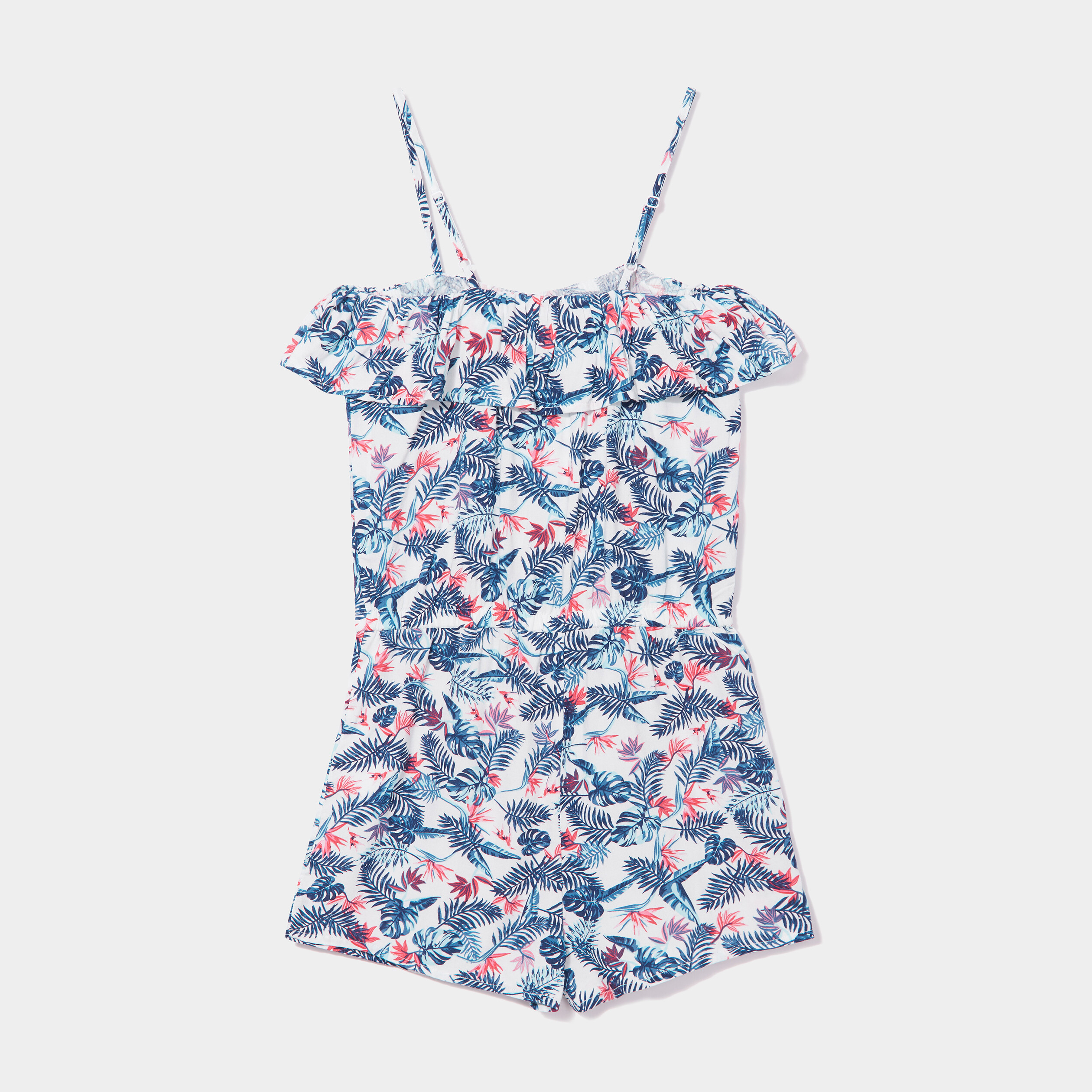 Combishort volants blanc fille La Halle