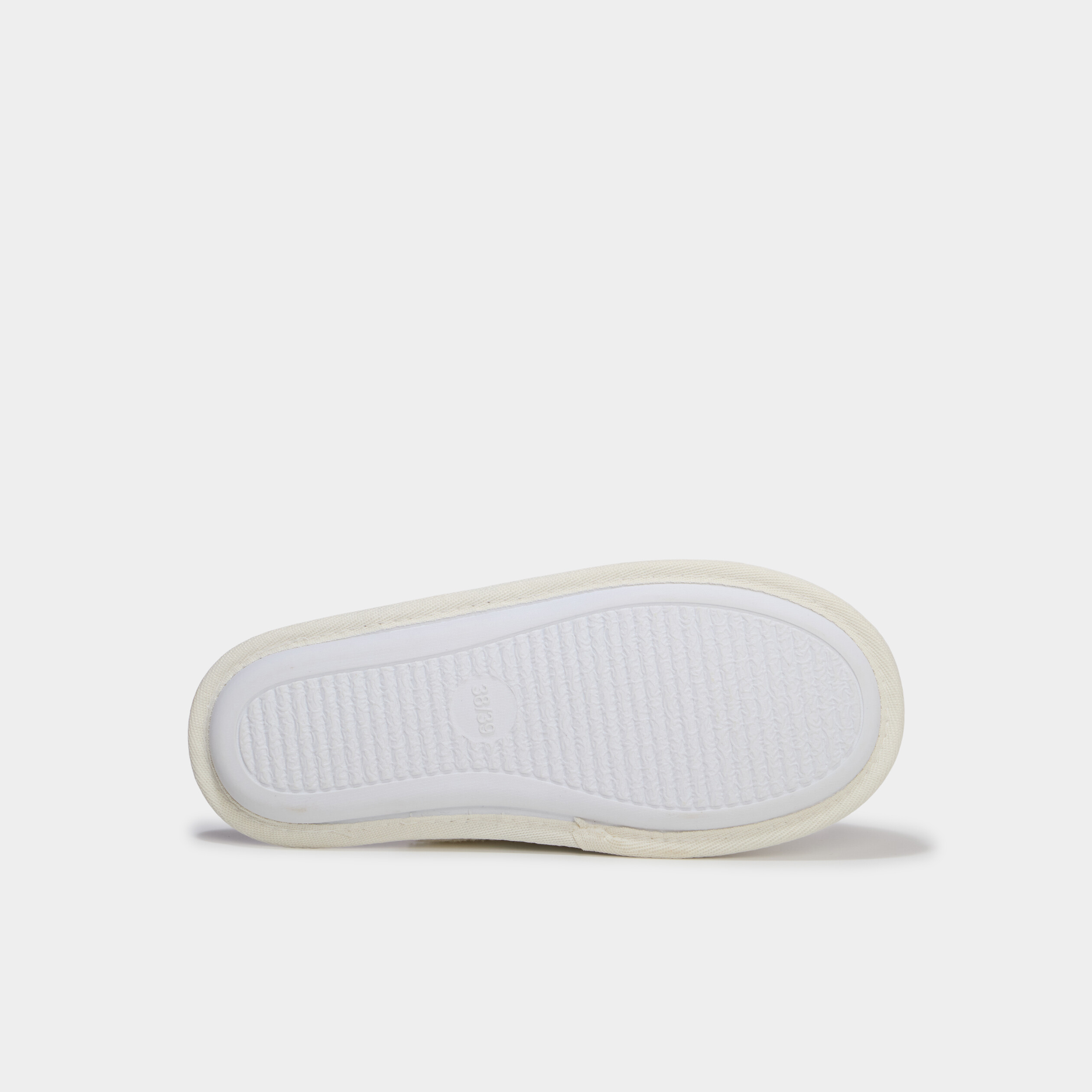 Chaussons mules effet bouclette blanc femme