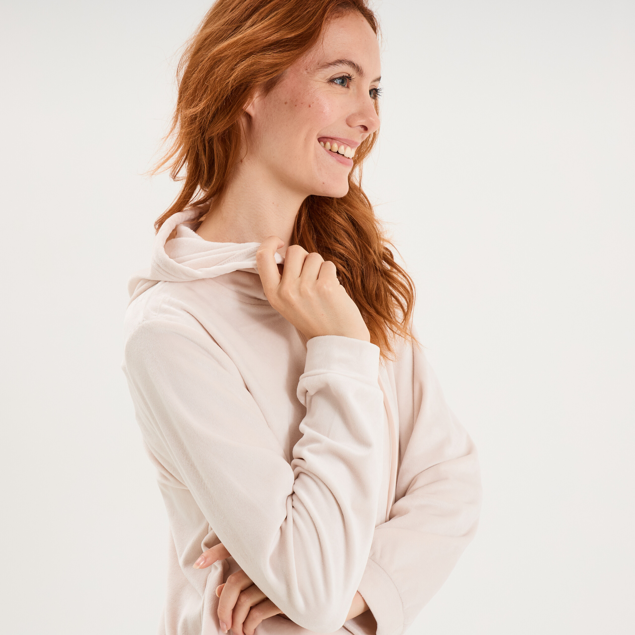 Ensemble pyjama sweat pantalon velours sable femme