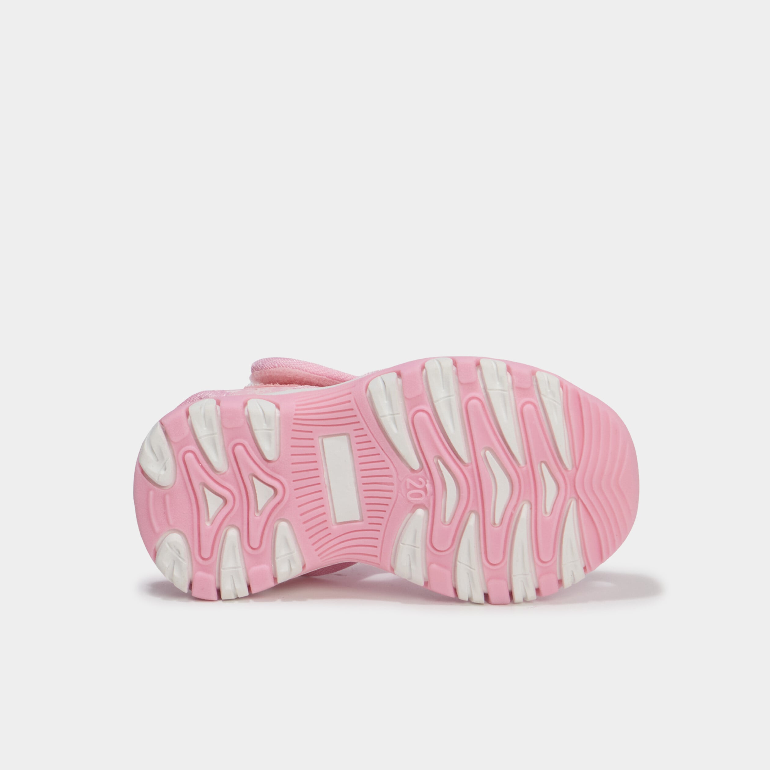 Sandales &agrave; scratchs rose b&eacute;b&eacute; fille