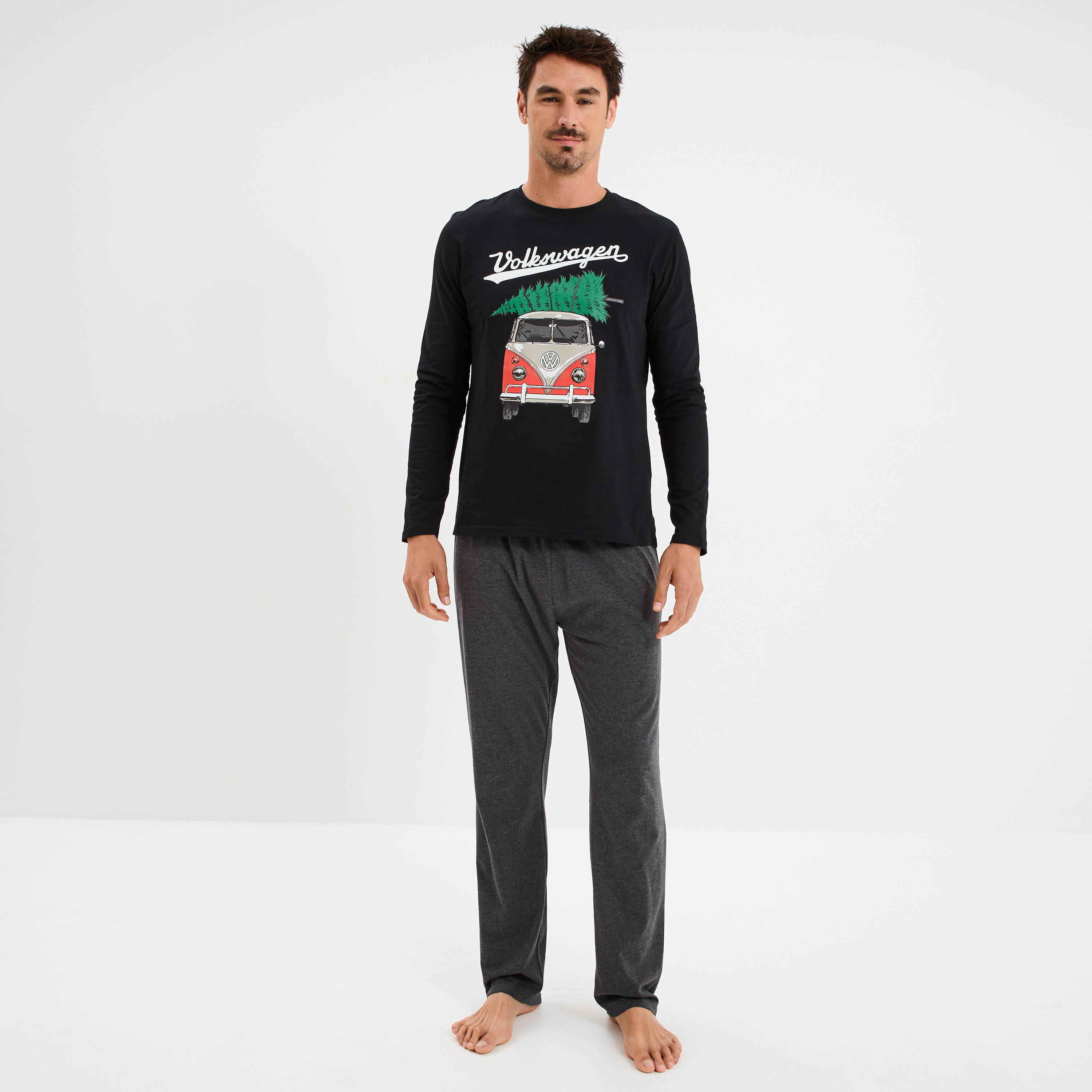 Ensemble pyjama 2 pi&egrave;ces Volkswagen noir homme