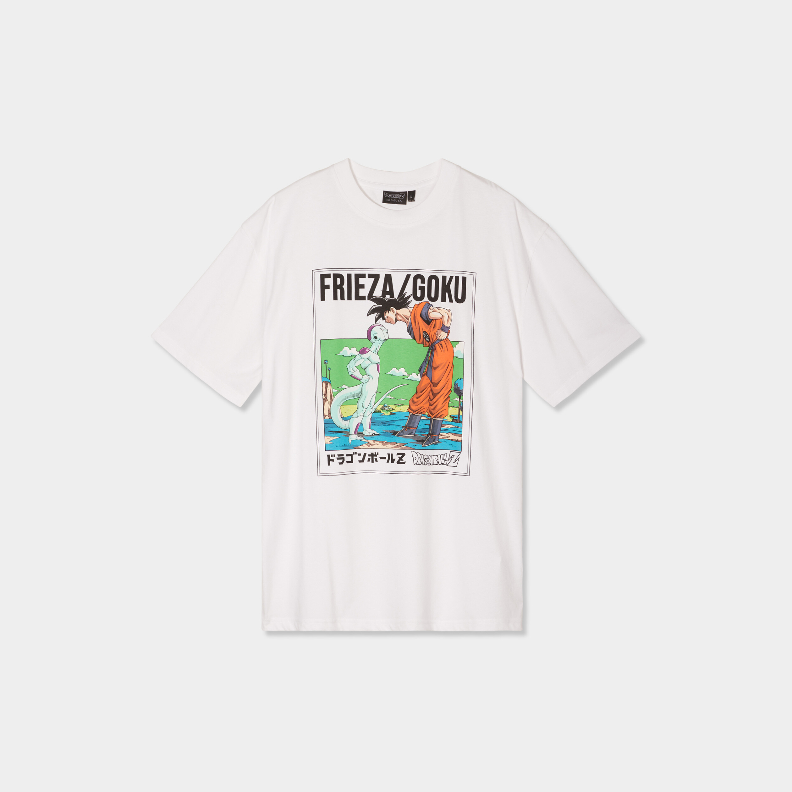 t shirt manches courtes dragon ball z blanc homme T-shirt manches courtes Dragon Ball Z blanc homme