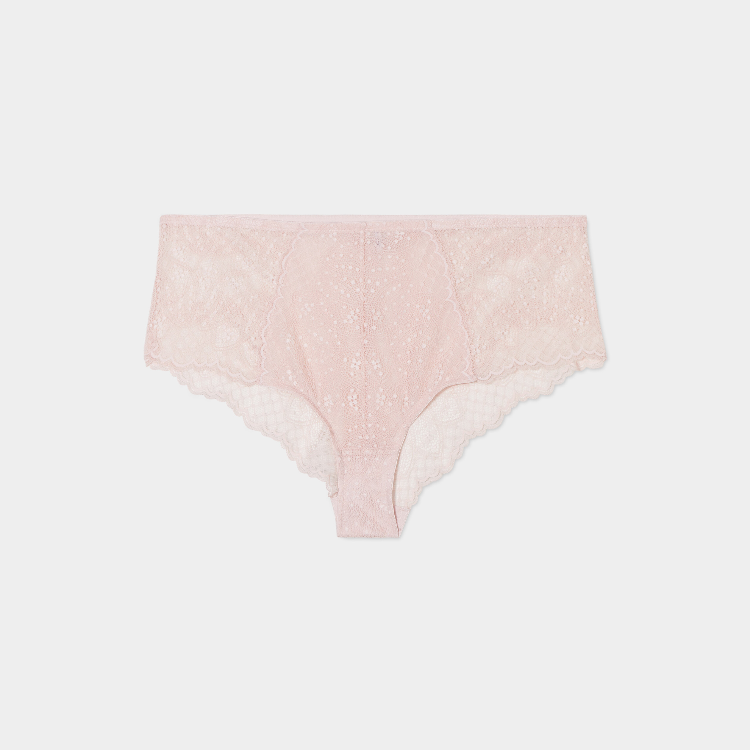 shorty en dentelle izzie rose pastel femmegt Shorty en dentelle Izzie rose pastel femme grande taille
