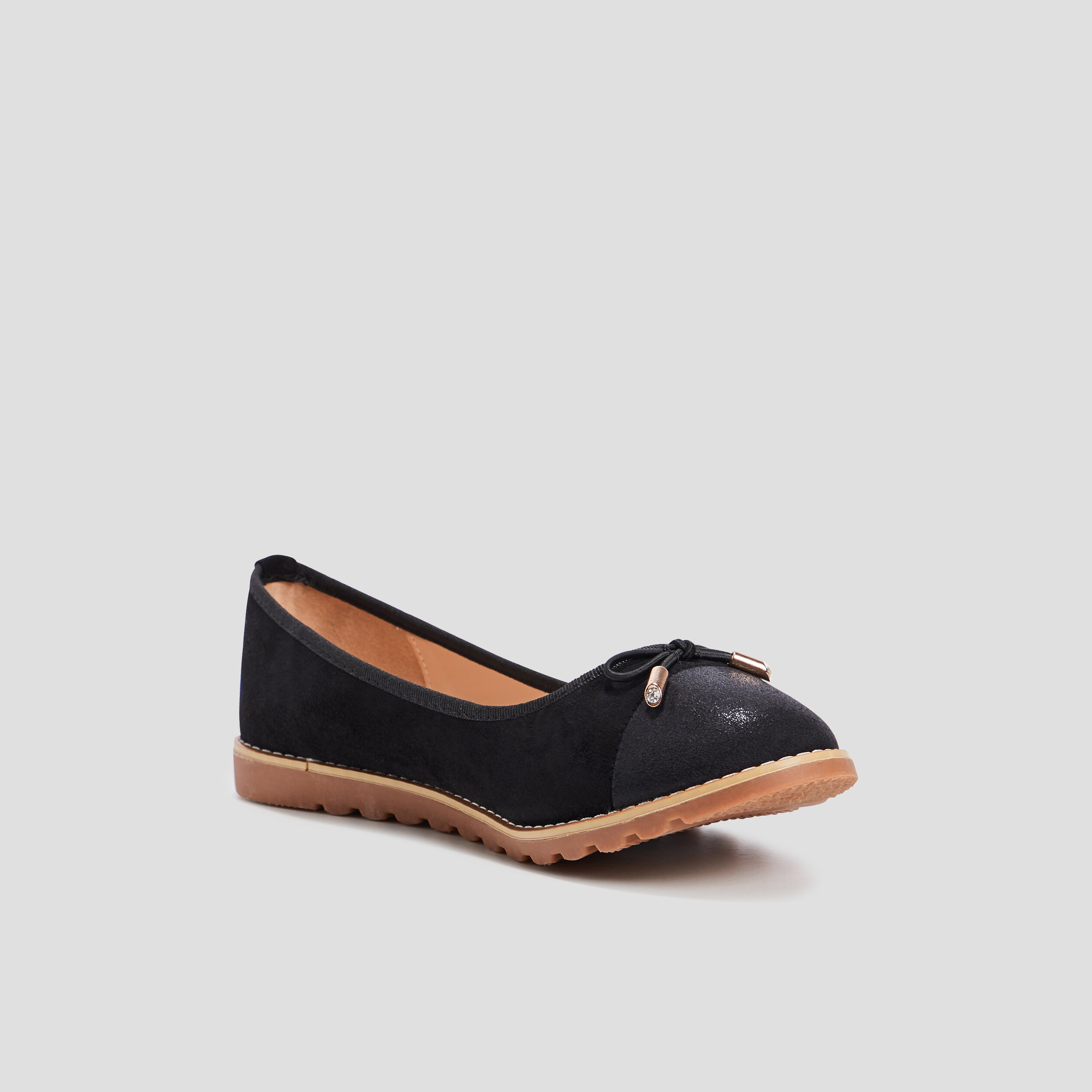 ballerines semelles crantees noir femme Ballerines semelles crantées noir femme
