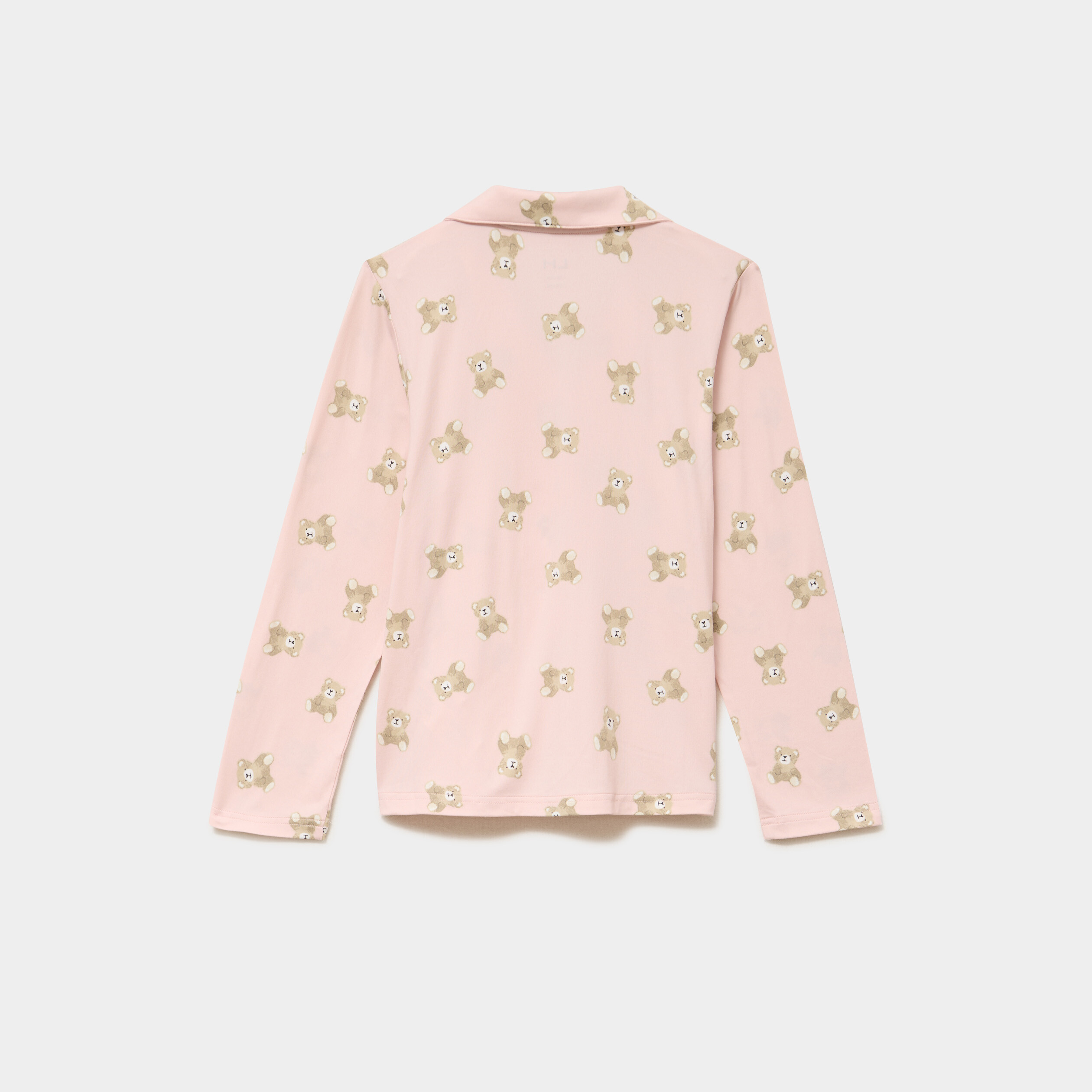 Ensemble pyjama chemise et pantalon vieux rose fille