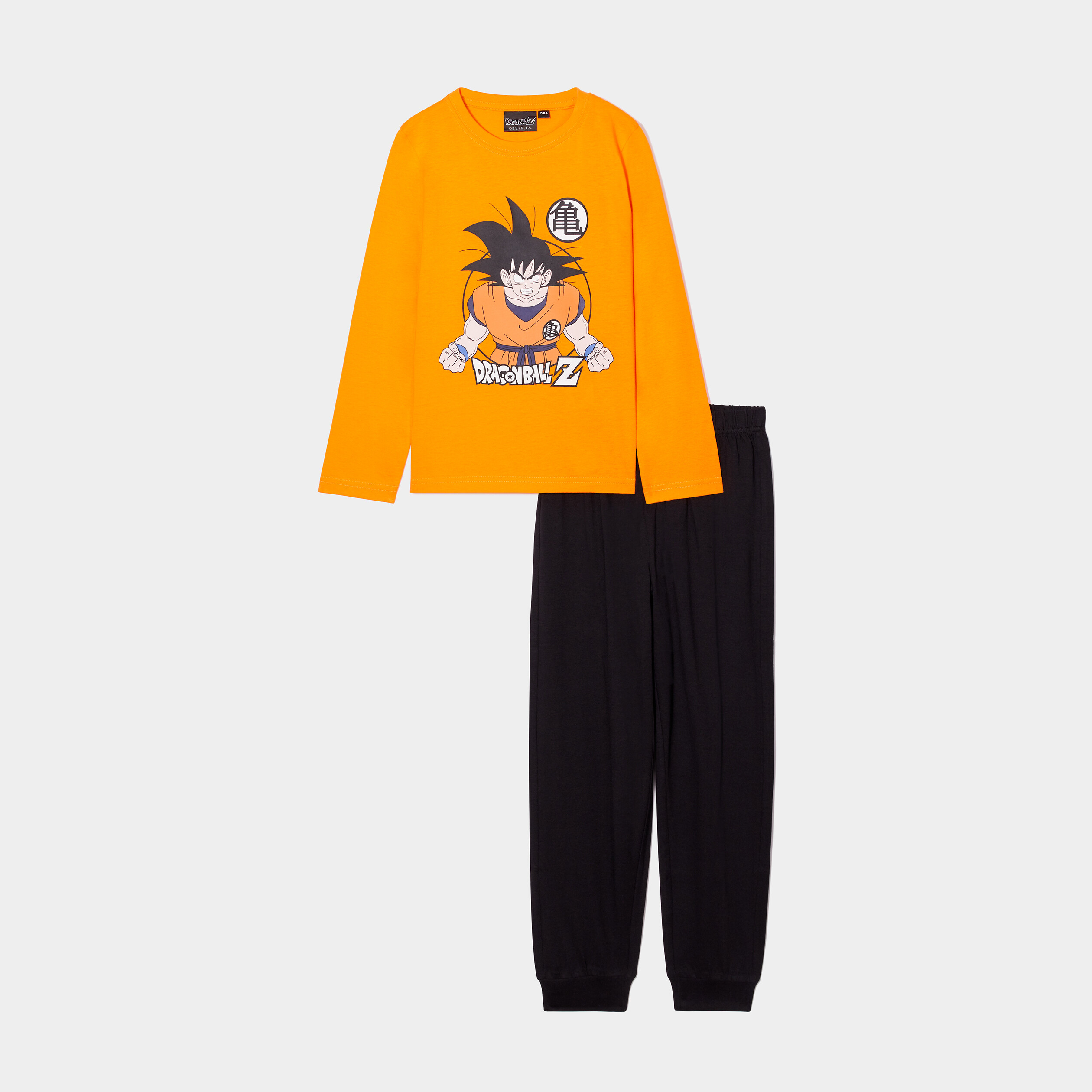 Ensemble pyjama coton Dragon Ball Z orange foncé garçon