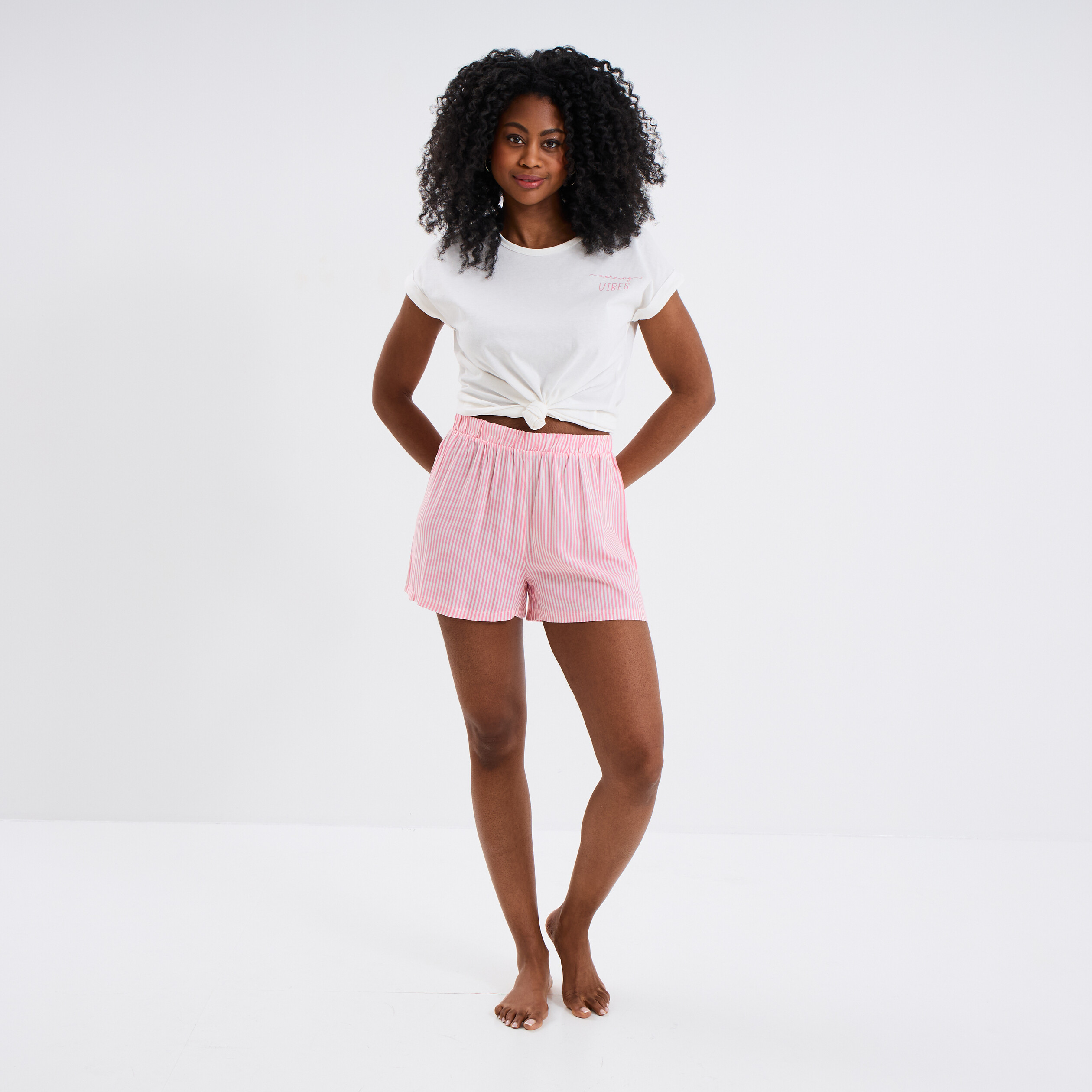 ensemble pyjama short et t shirt blanc femme Ensemble pyjama short et t-shirt blanc femme