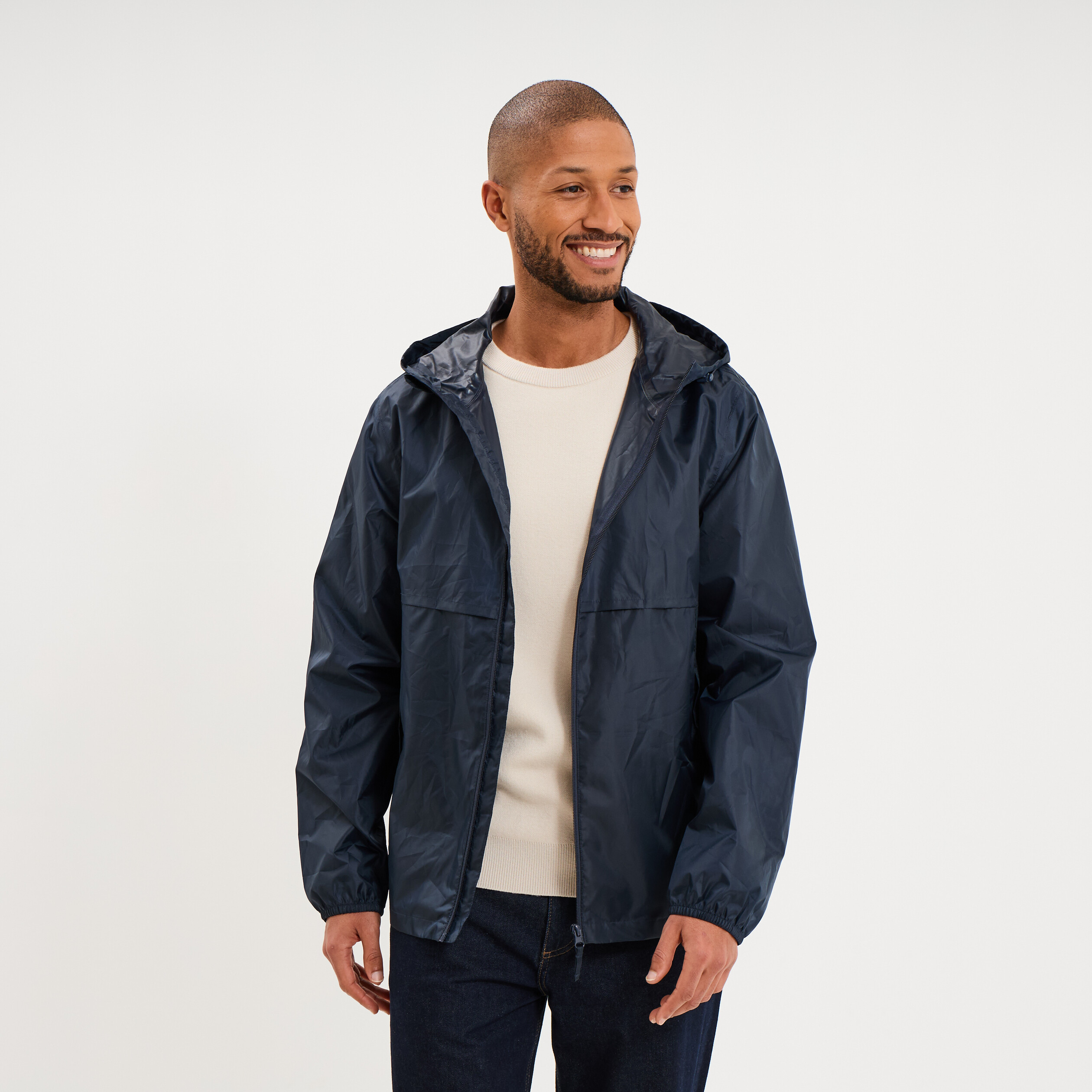 Coupe-vent Sideout Homme - Bleu Marine - Taille 44 - Nylon Léger - Occasion