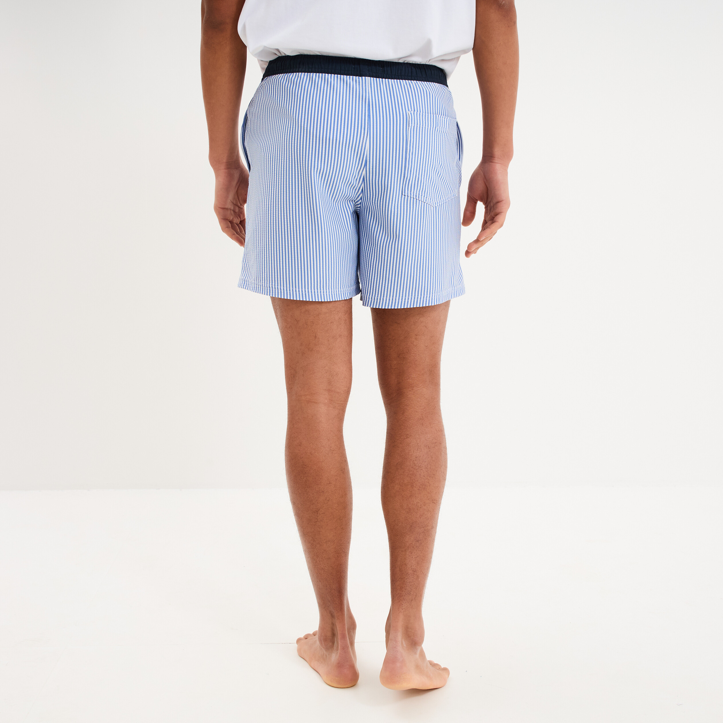 Short de bain bleu marine homme