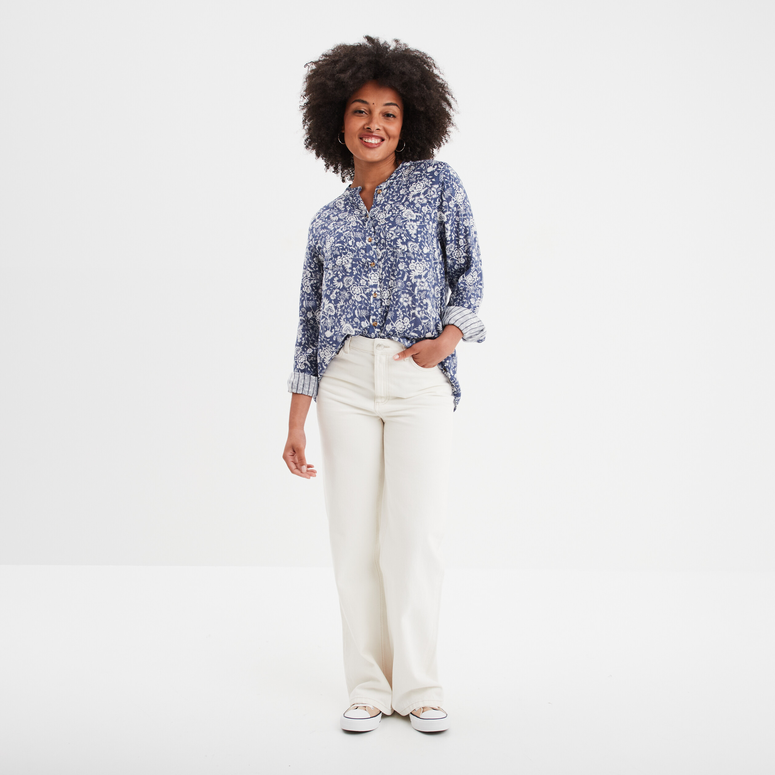 Pull col mao femme outlet