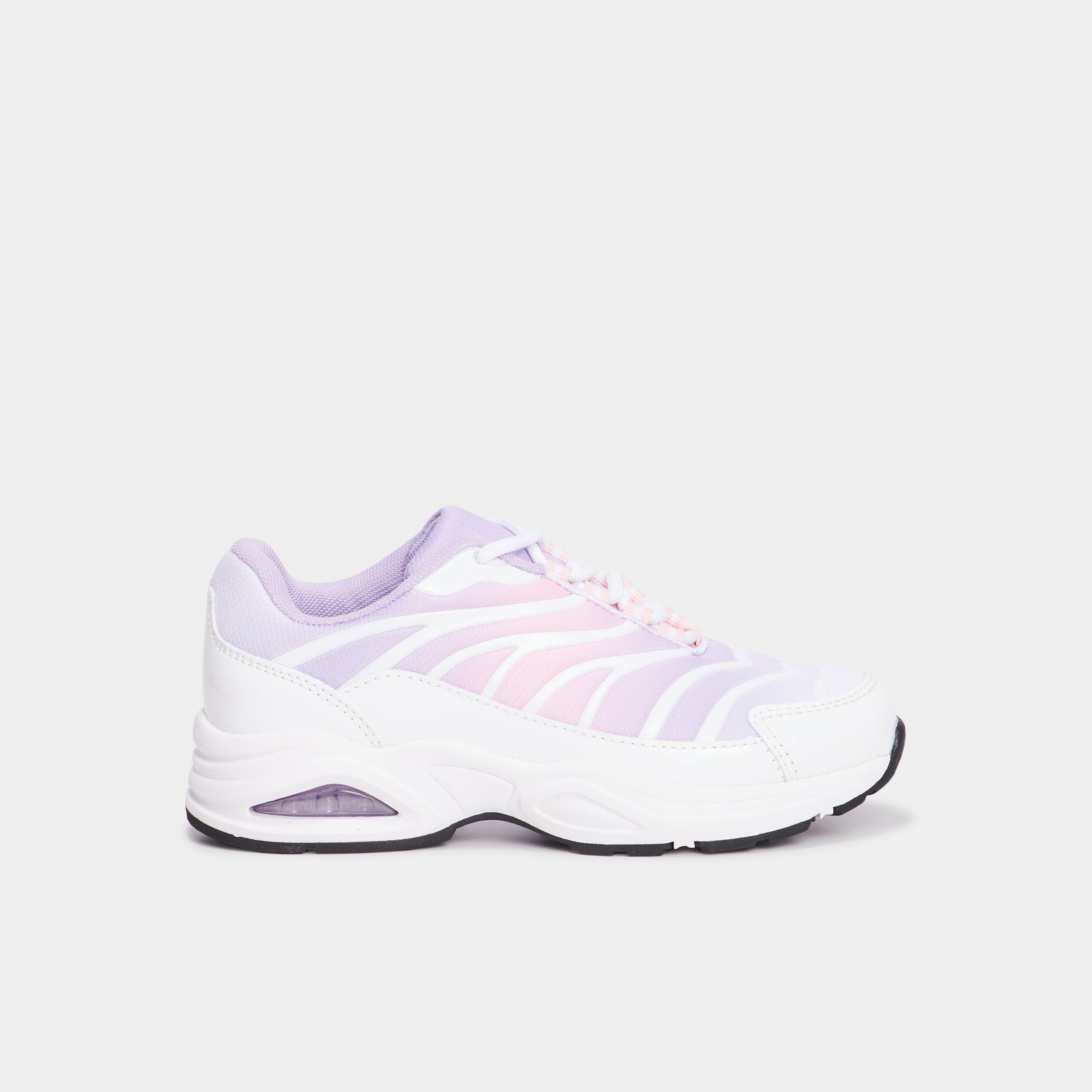 Baskets running semelles bulles rose fille