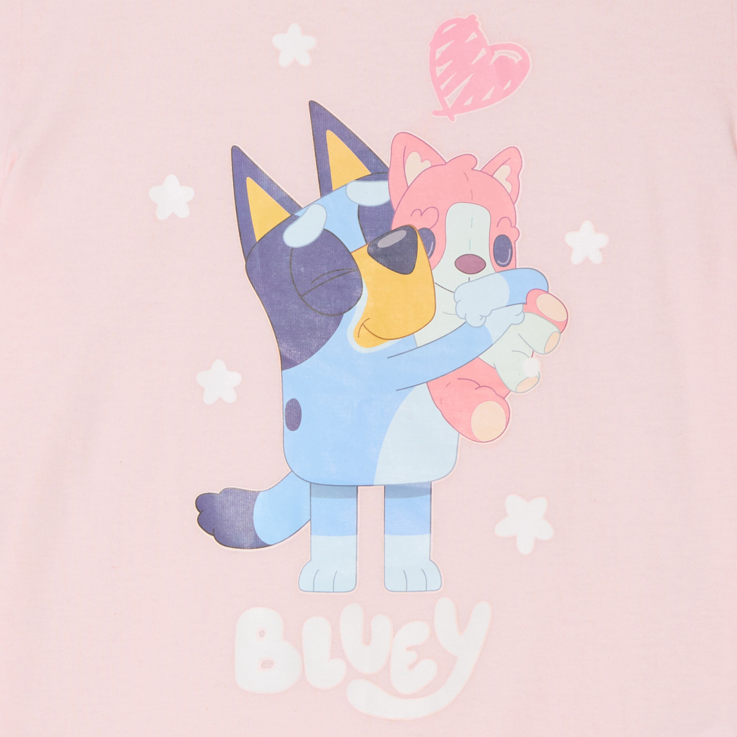ensemble pyjama short coton bluey rose fille Ensemble pyjama short coton Bluey rose fille