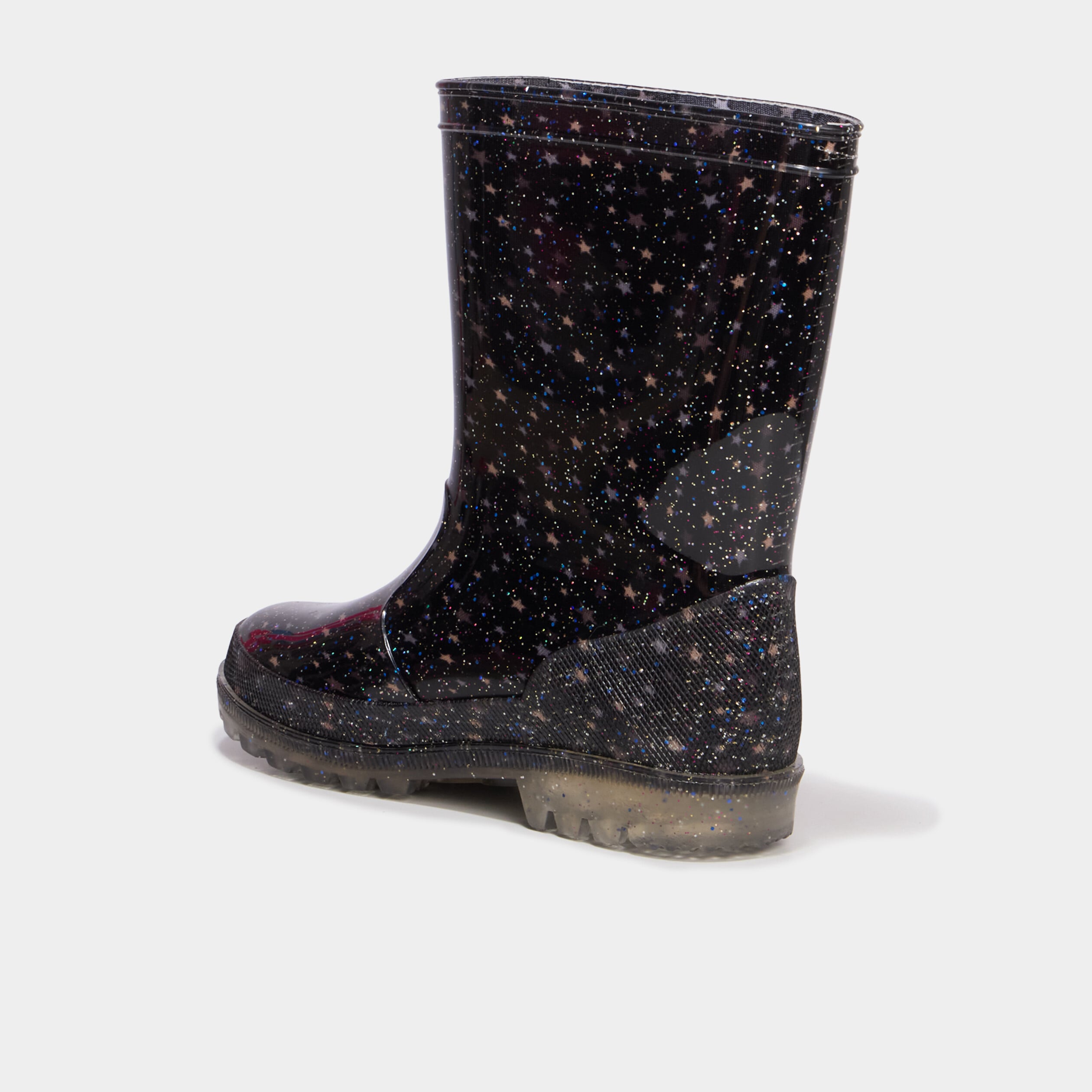 Bottes de pluie &agrave; paillettes multicolore fille