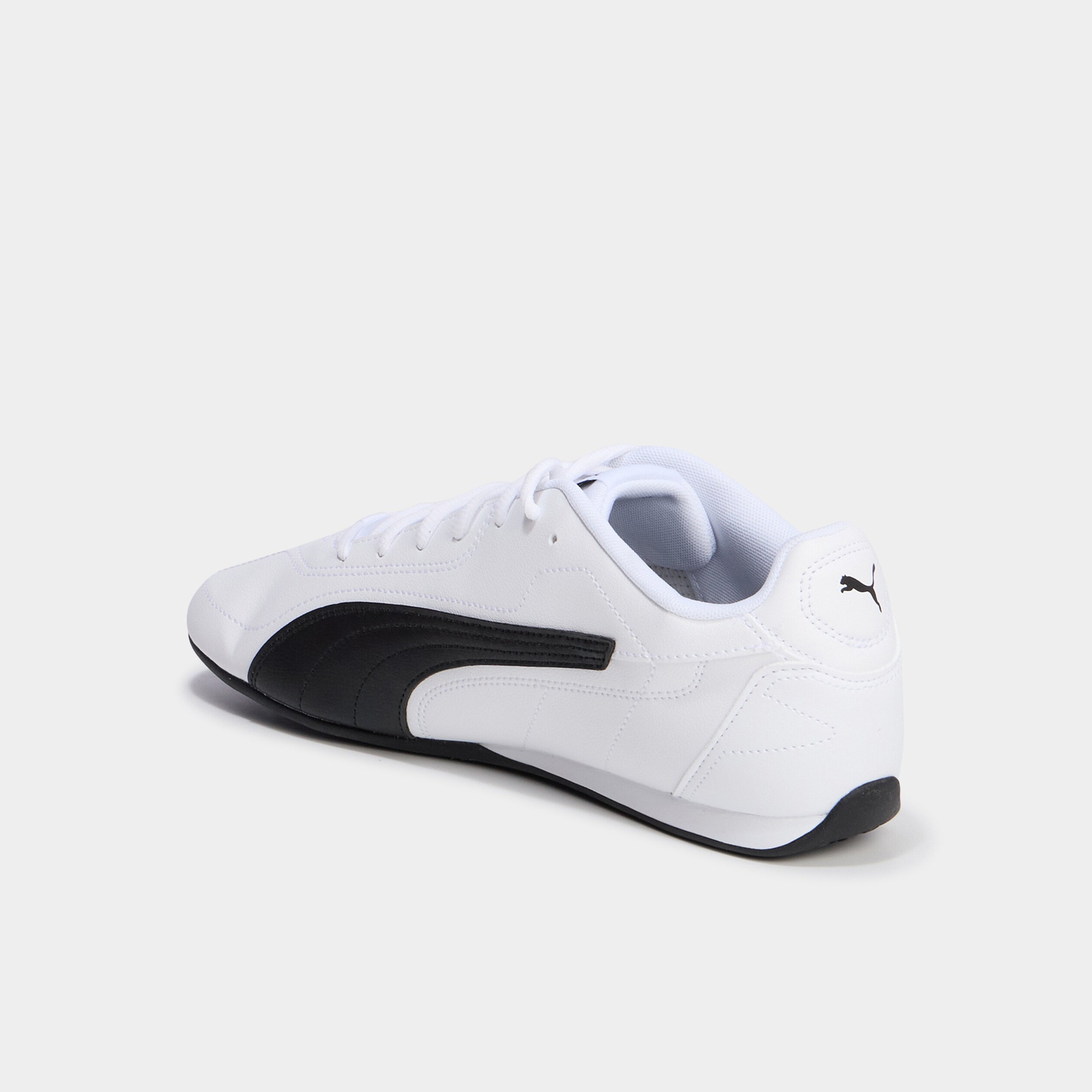 tennis basses a lacets en cuir puma blanc homme Tennis basses à lacets en cuir Puma blanc homme