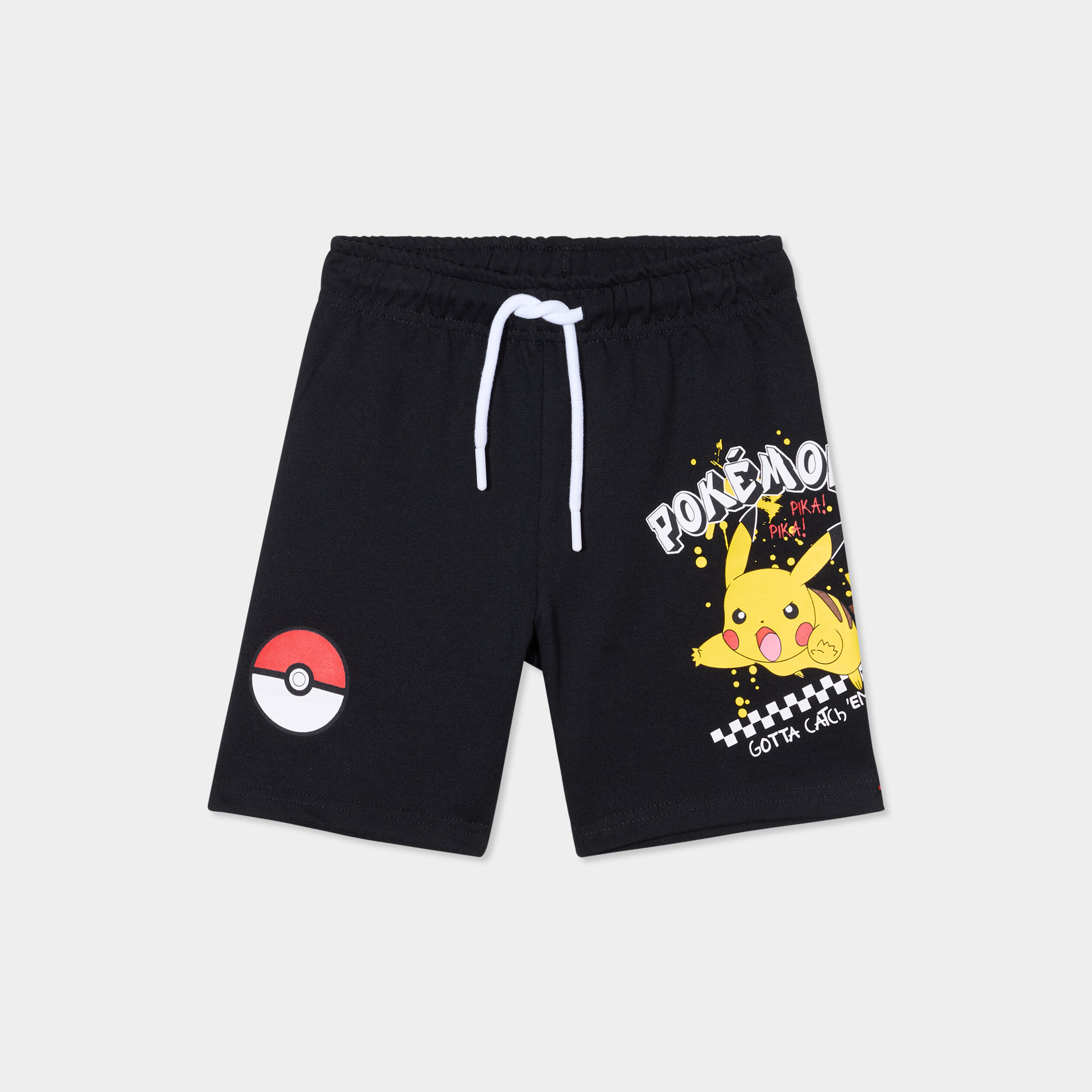 bermuda regular pokemon pikachu noir garcon Bermuda regular Pokémon Pikachu noir garçon