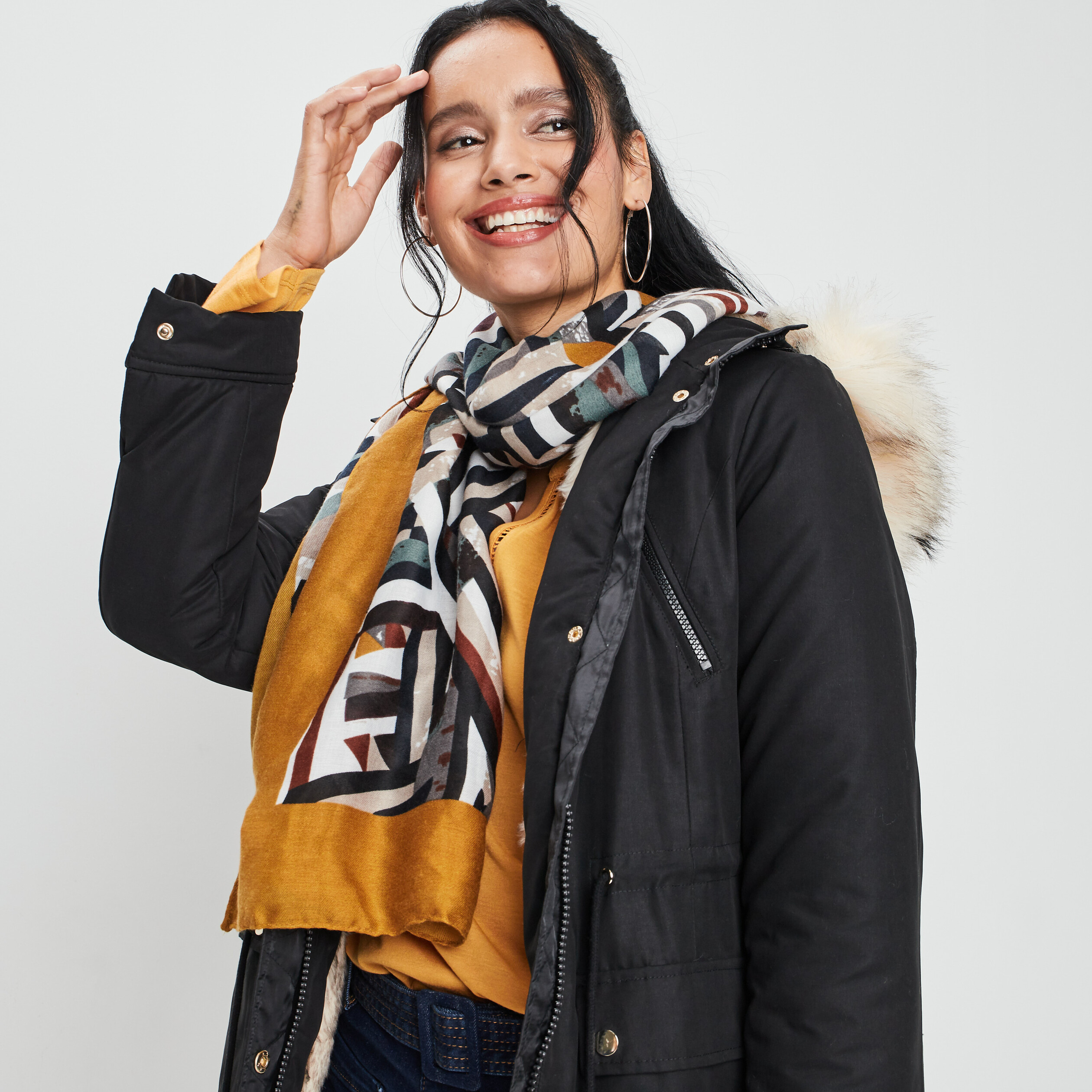 Foulard multicolore femme
