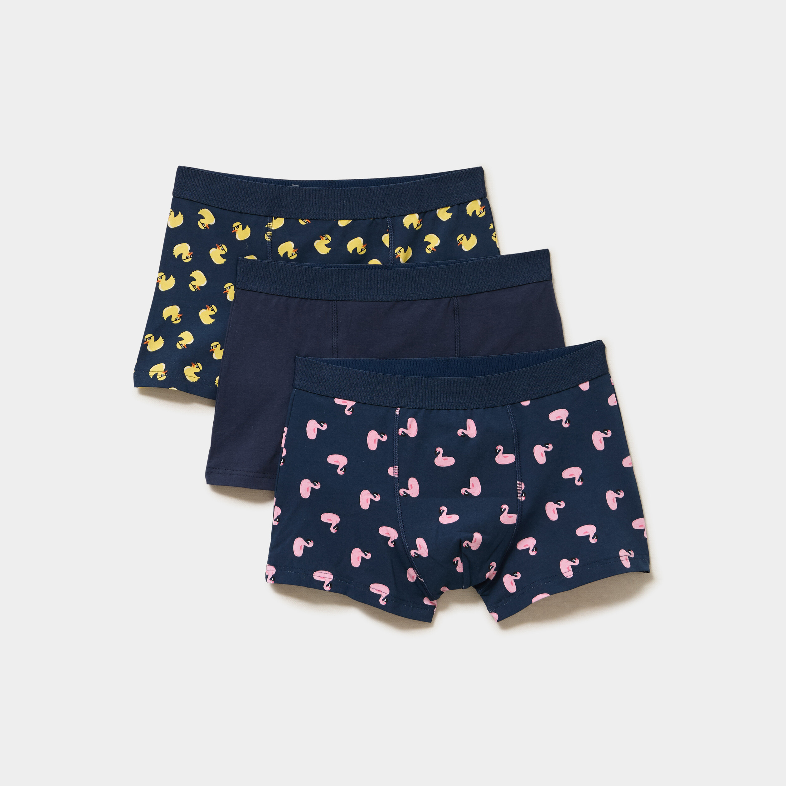 Lot 3 boxers coton majoritaire bleu marine homme