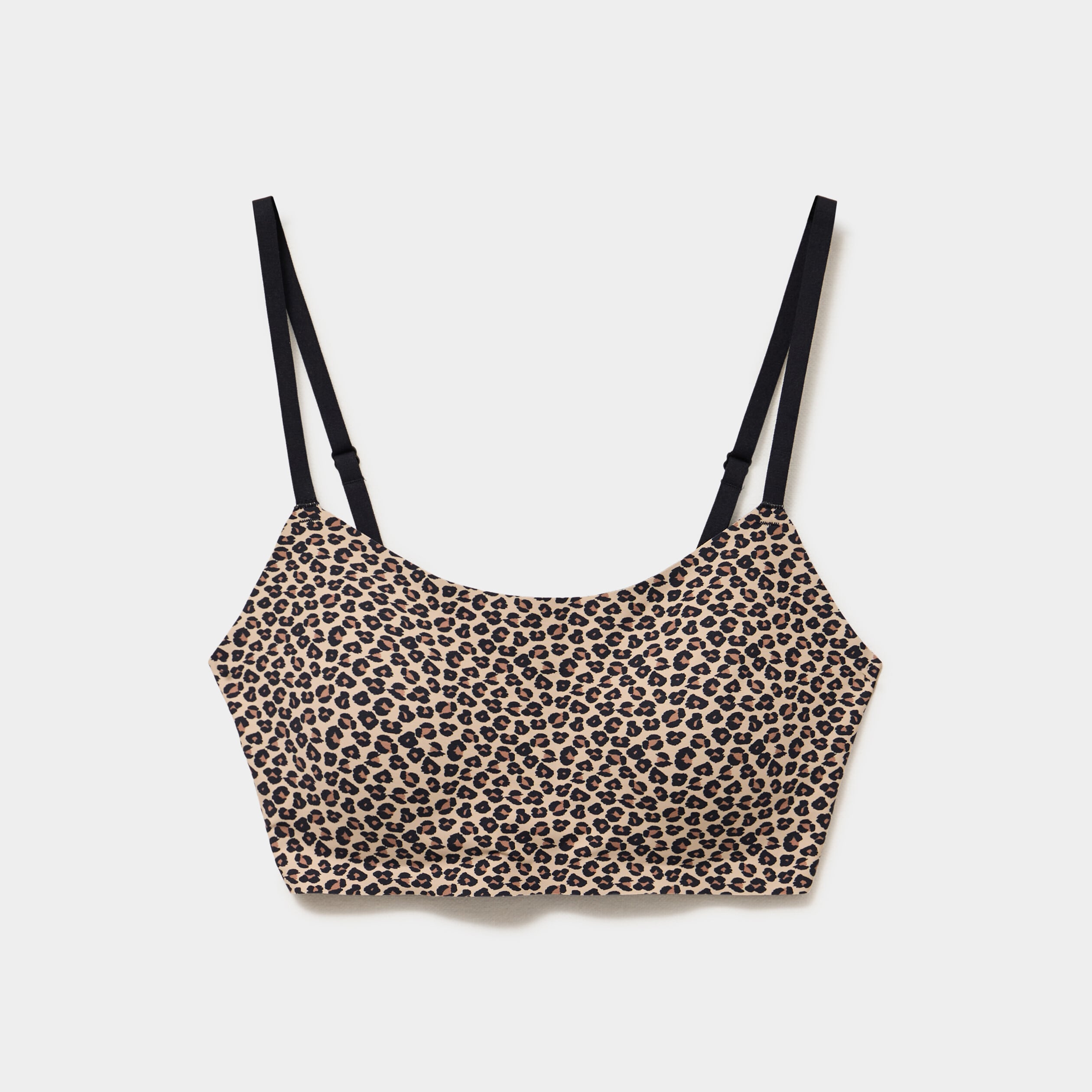 Soutien-gorge brassi&egrave;re bandeau padd&eacute; marron femme