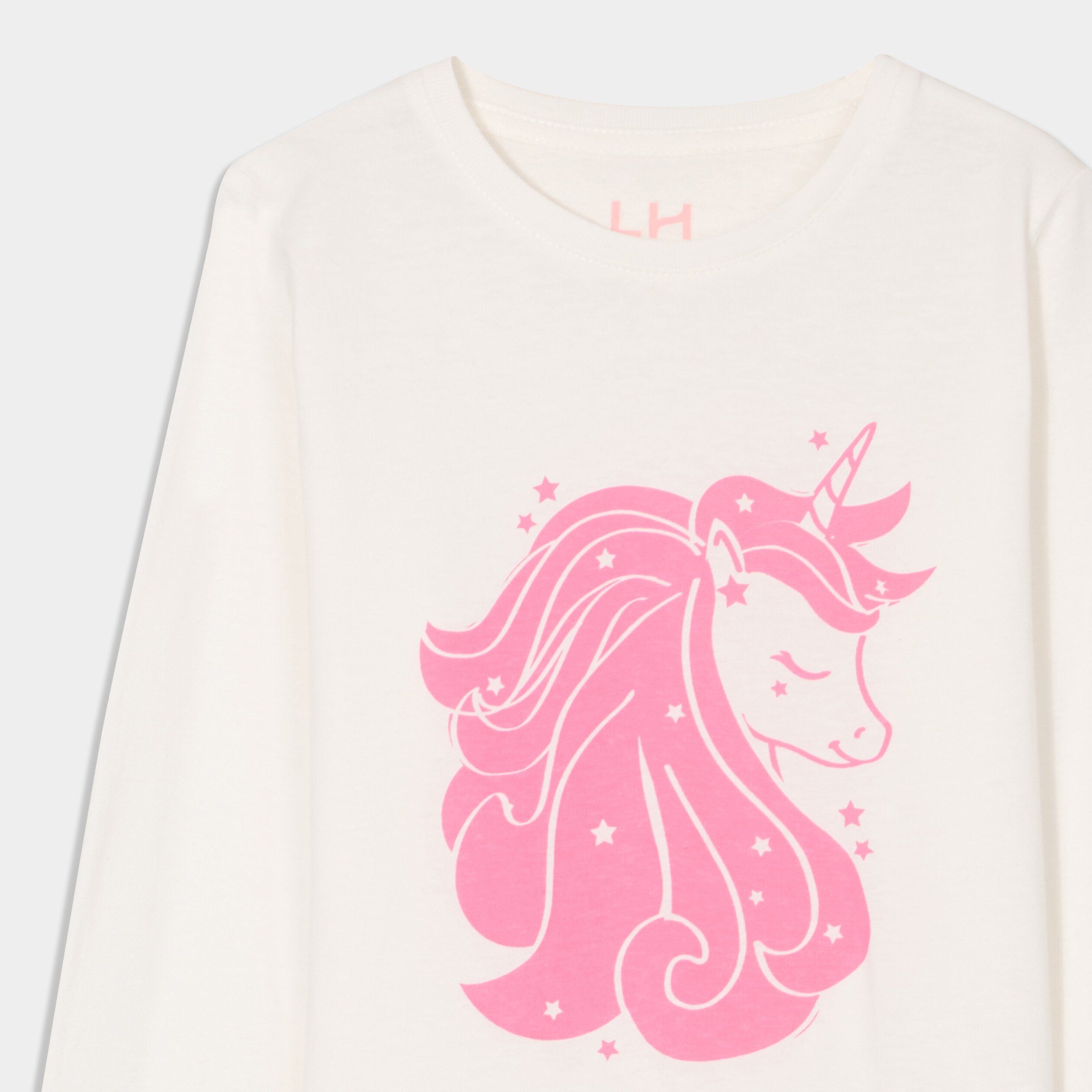 t shirt manches longues coton ivoire fille T-shirt manches longues coton ivoire fille