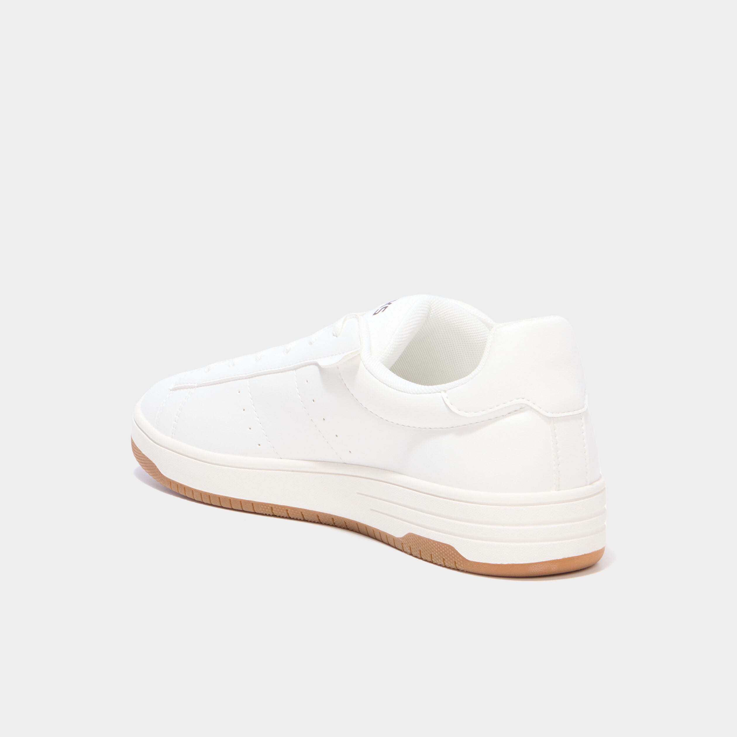 Tennis basses avec lacets blanc homme
