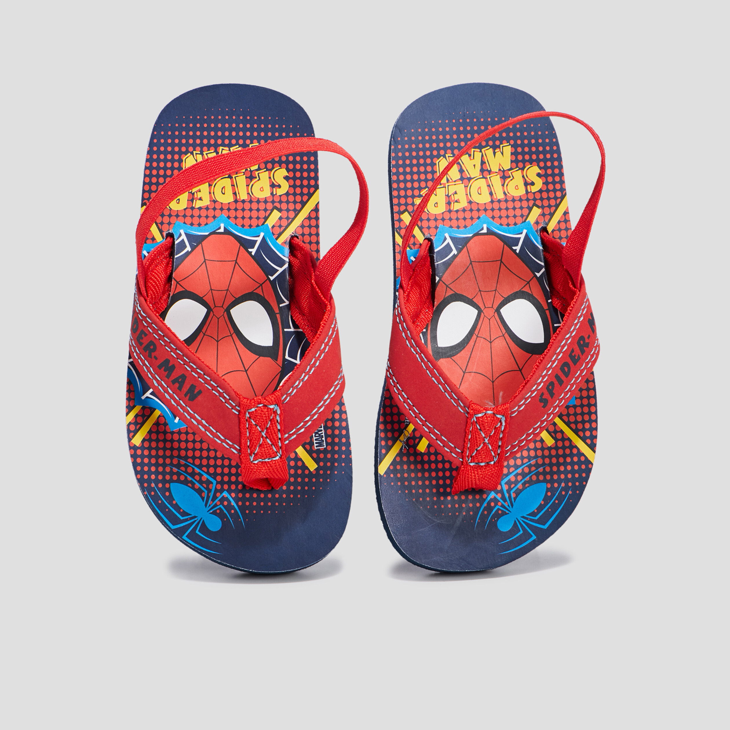 Tongs Spider-Man bleu marine gar&ccedil;on