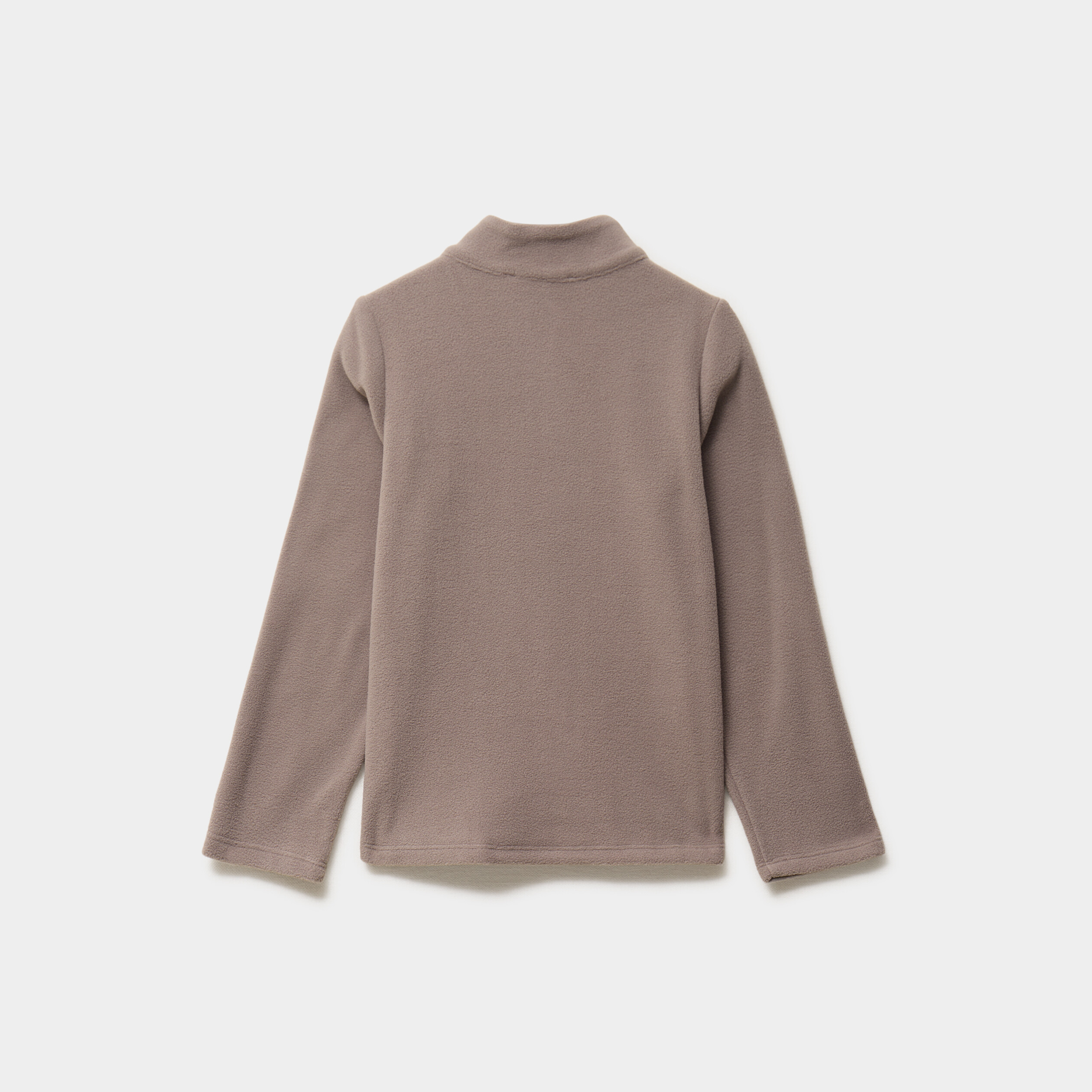 Sweat polaire col camionneur gris gar&ccedil;on