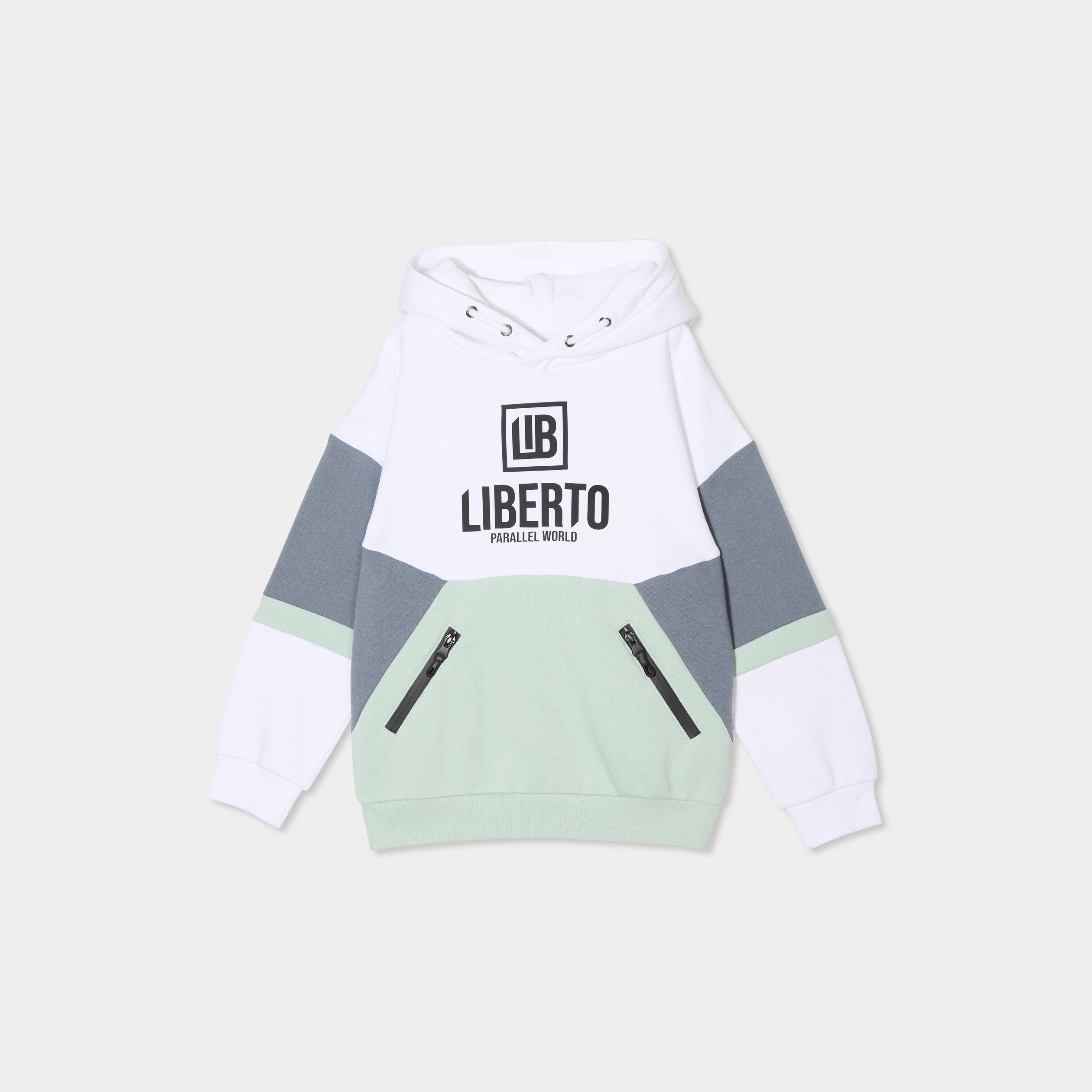 sweat a capuche hoodie liberto vert pastel garcon Sweat à capuche hoodie Liberto vert pastel garçon