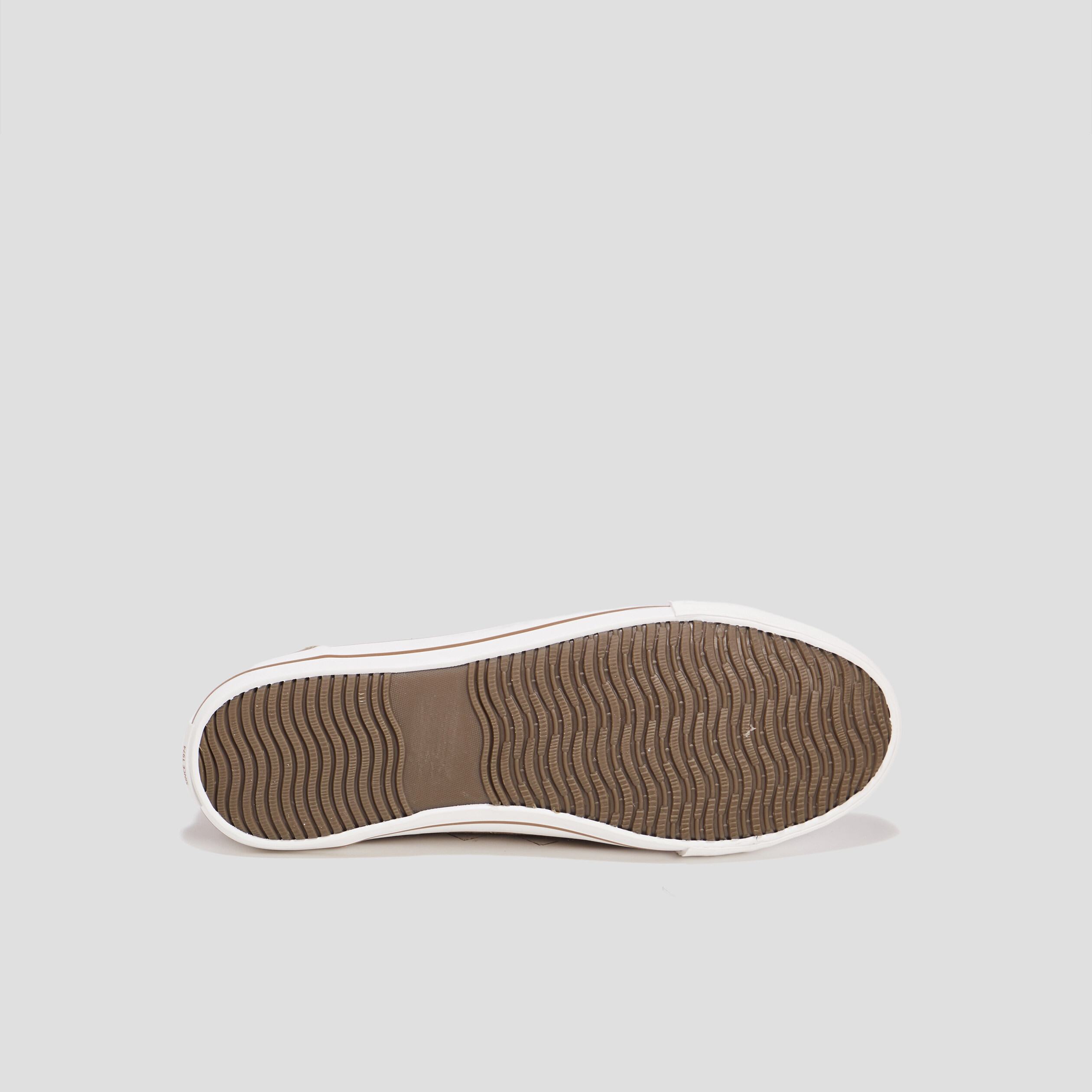 Tennis basses en toile &agrave; lacets sable homme