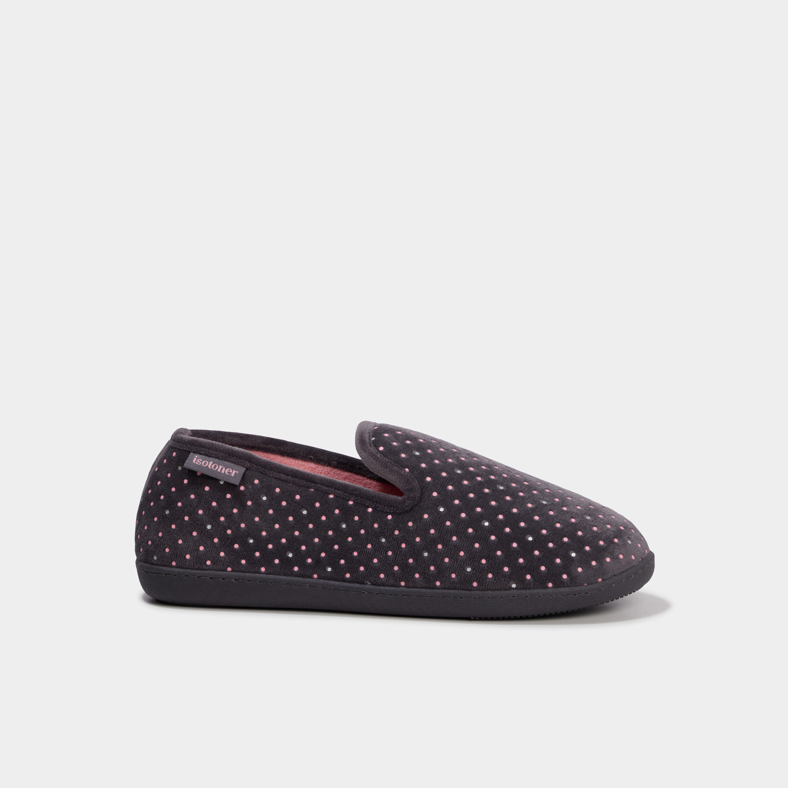Chaussons Isotoner rose femme