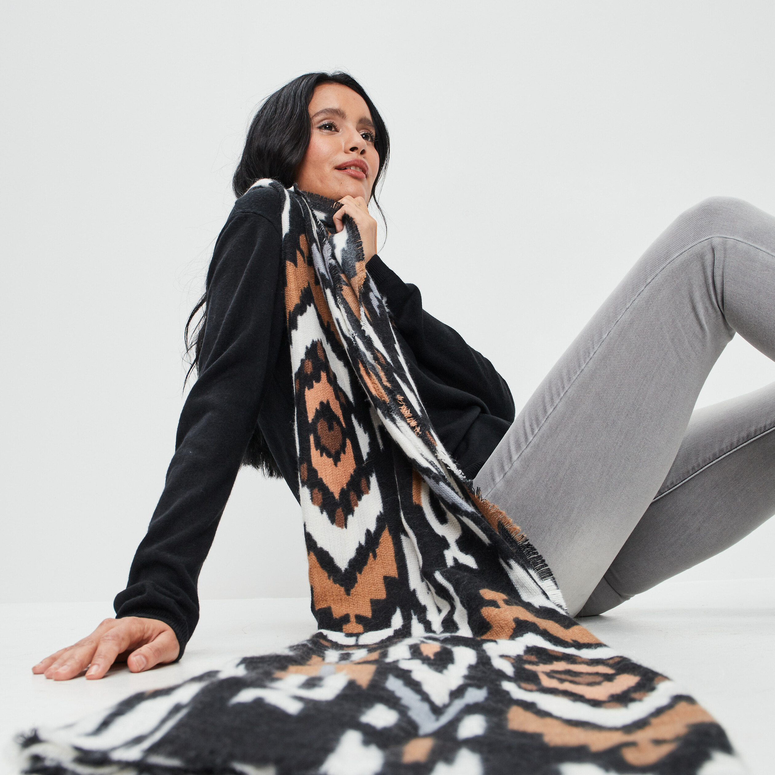Foulard multicolore femme