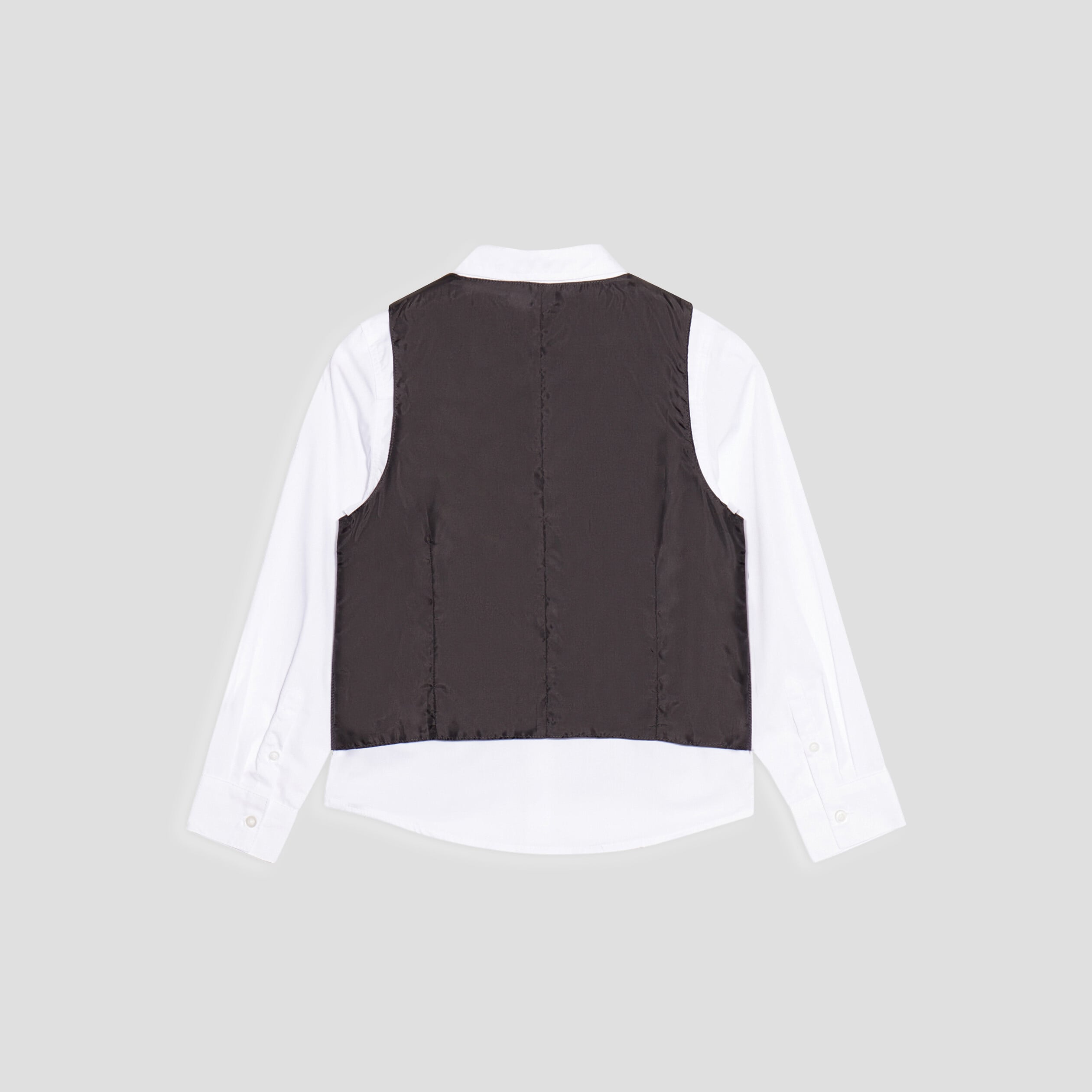 Ensemble 3 pi&egrave;ces chemise et veston blanc gar&ccedil;on