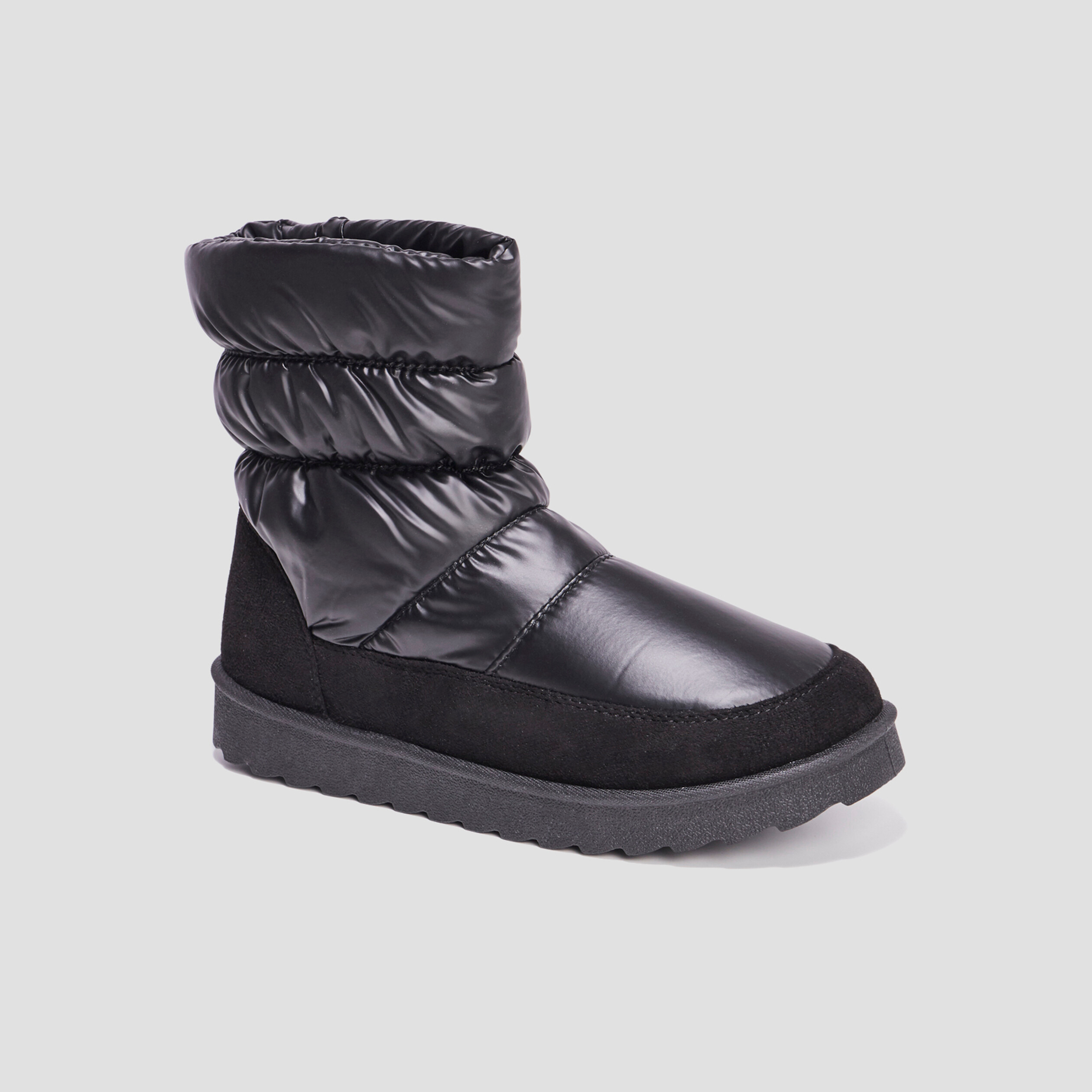 bottines matelassees doublees noir femme Bottines matelassées doublées noir femme