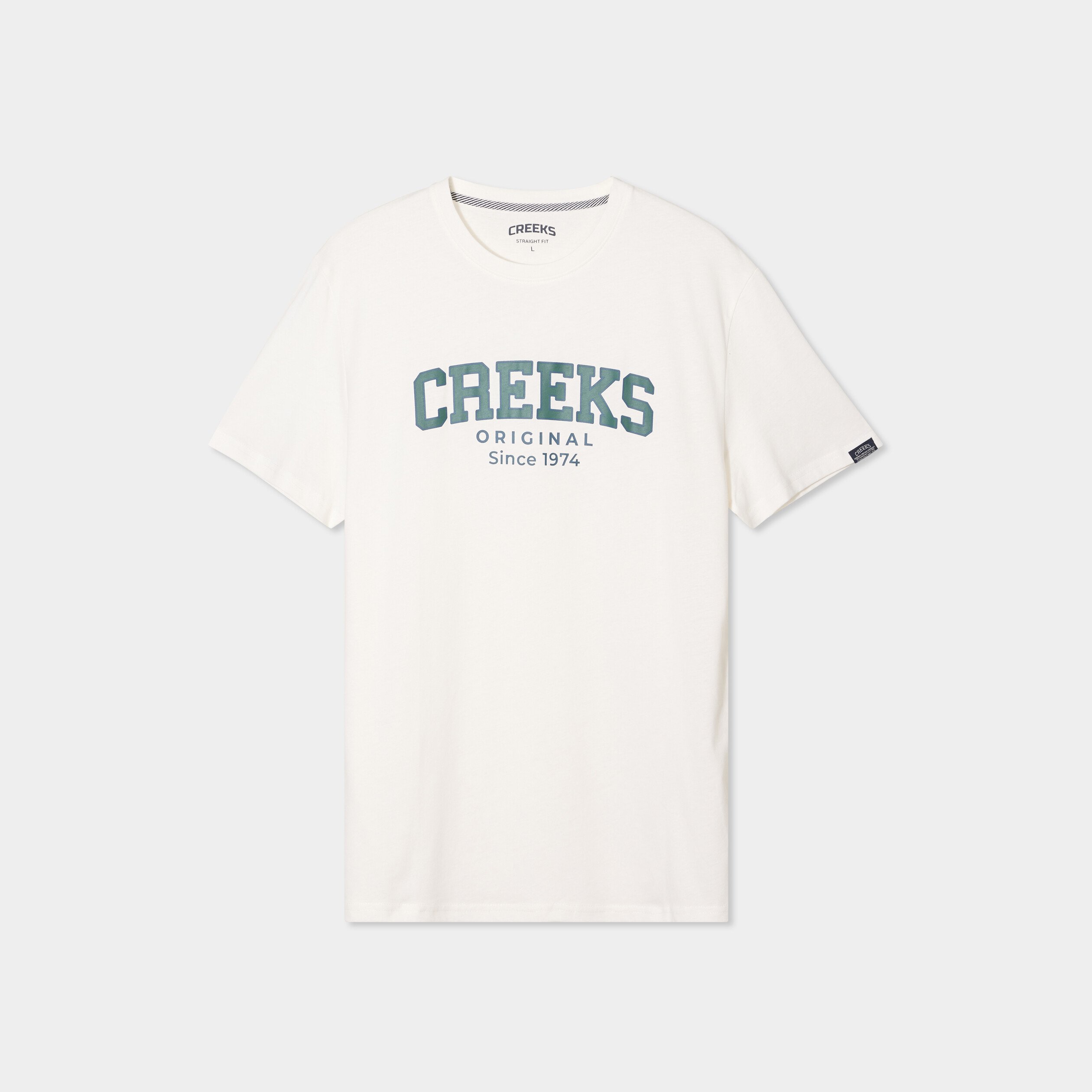 t shirt droit manches courtes coton blanc homme T-shirt droit manches courtes coton blanc homme