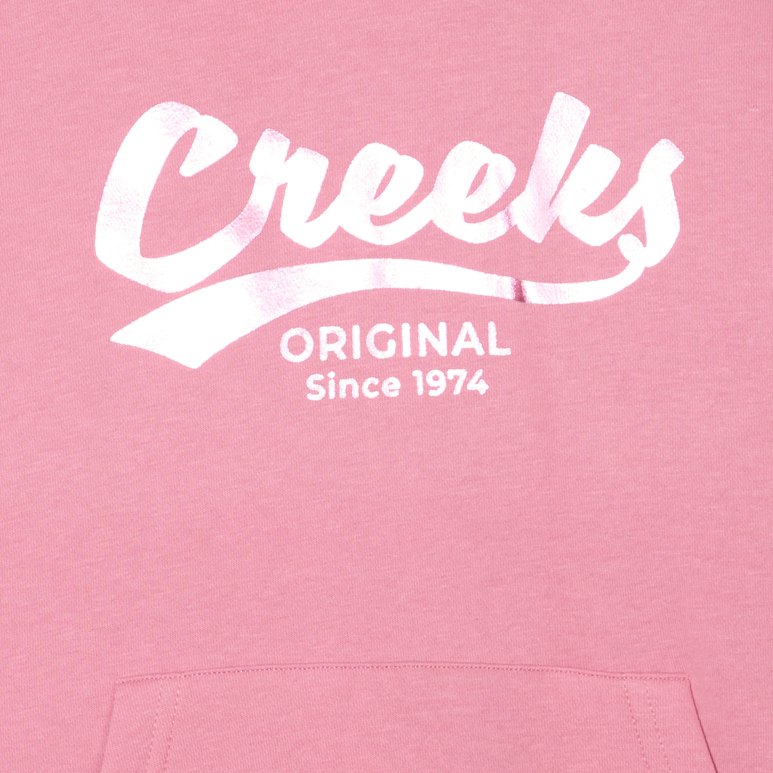Sweat &agrave; capuche hoodie &agrave; logo vieux rose fille