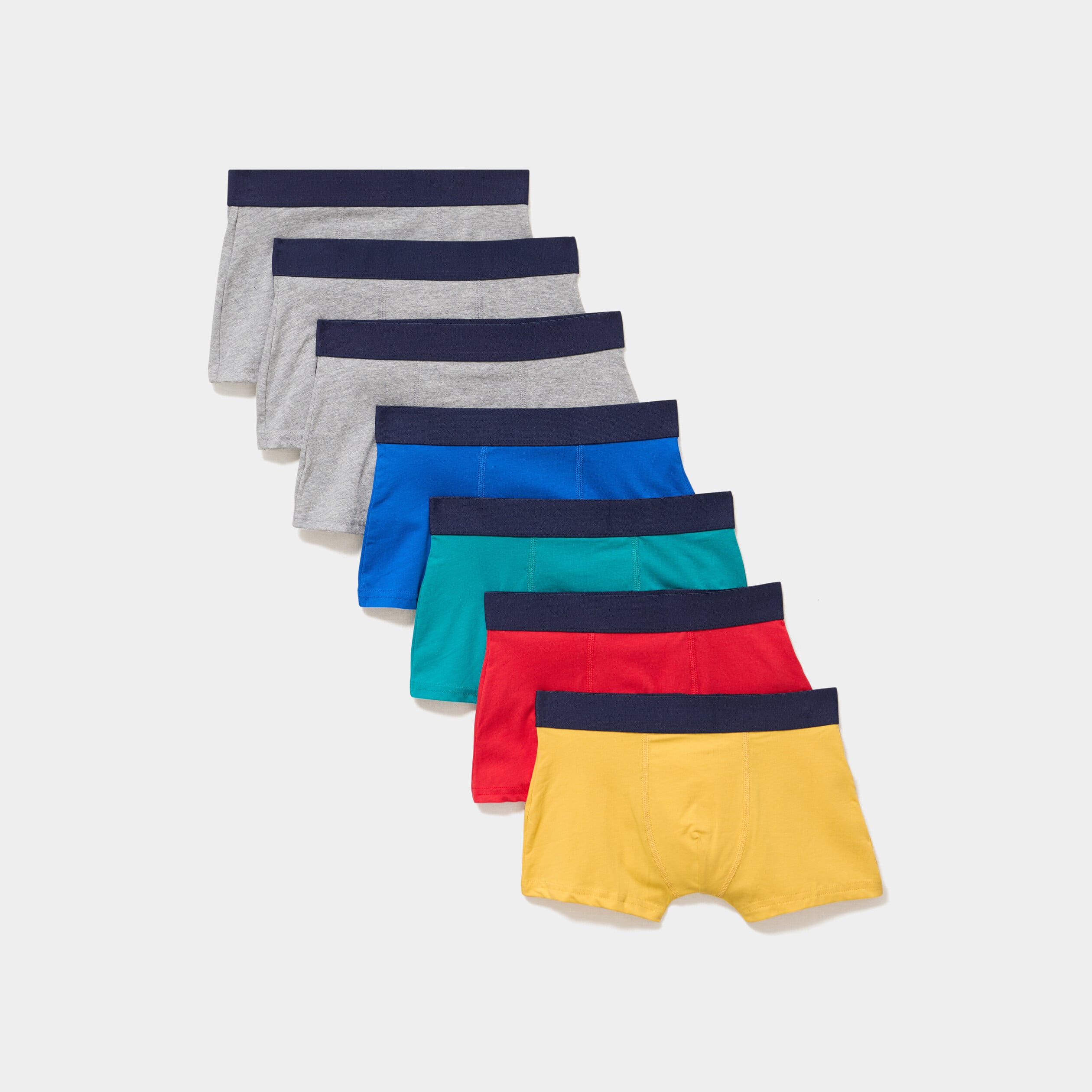 Lot 7 boxers jaune gar&ccedil;on
