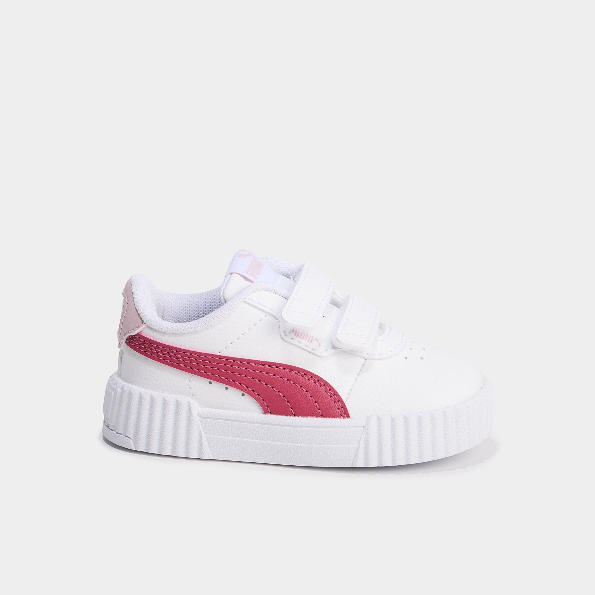 tennis basses a scratchs puma carina blanc bebef Tennis basses à scratchs Puma Carina blanc bébé fille