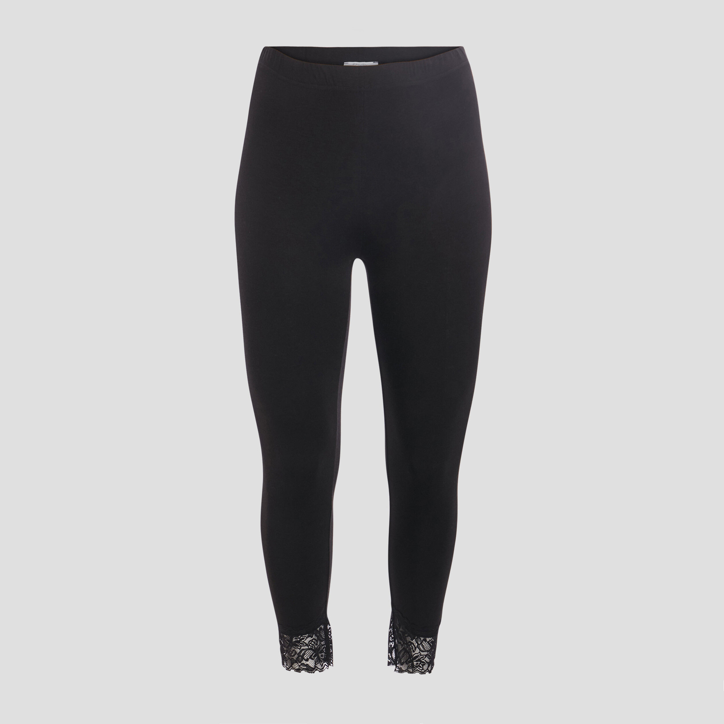 Leggings avec dentelle noir femme grande taille La Halle